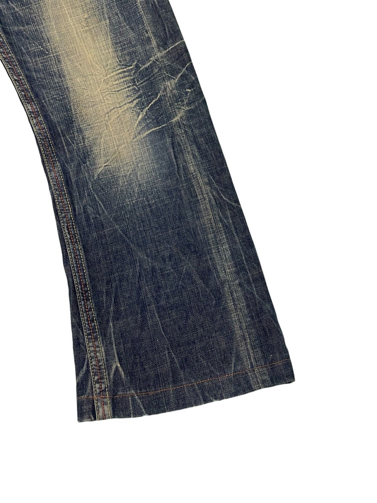 Japanese Brand Flare Jeans Lolita Curv Leg Acid Wash Low Rise Boot 2🟦9 Size US 31 - 13 Thumbnail