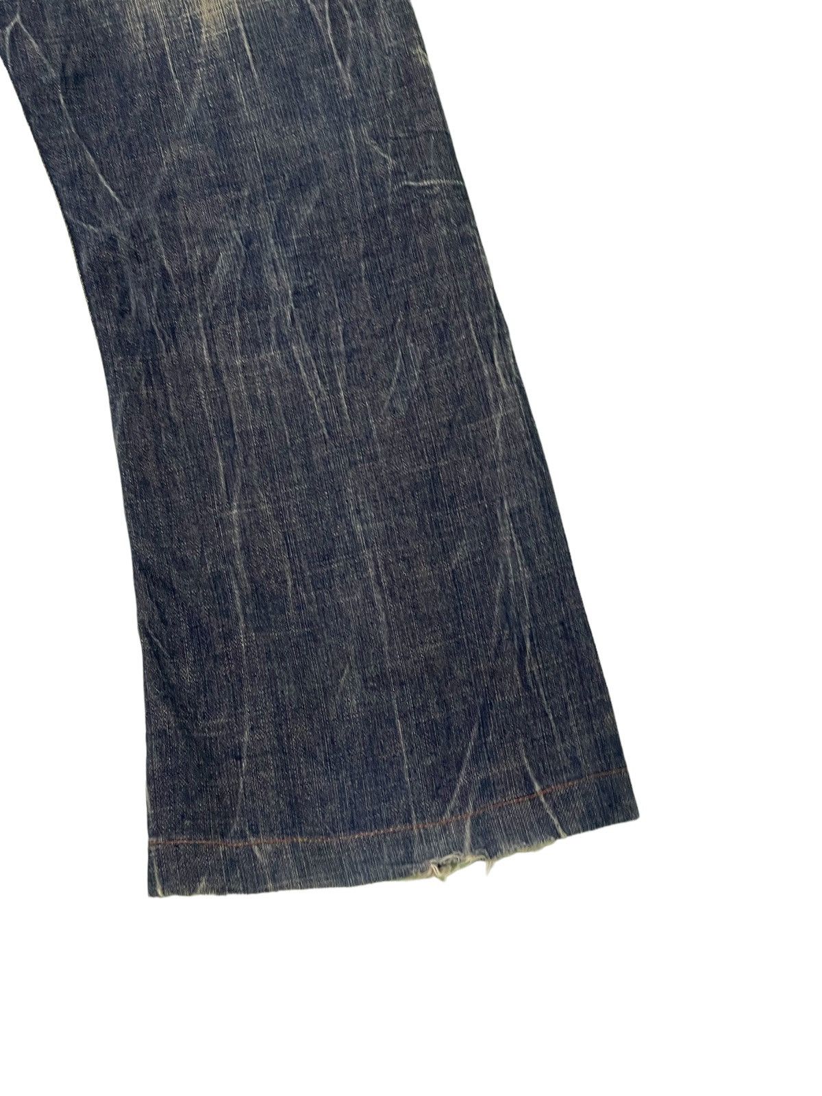 Japanese Brand Flare Jeans Lolita Curv Leg Acid Wash Low Rise Boot 2🟦9 Size US 31 - 4 Thumbnail