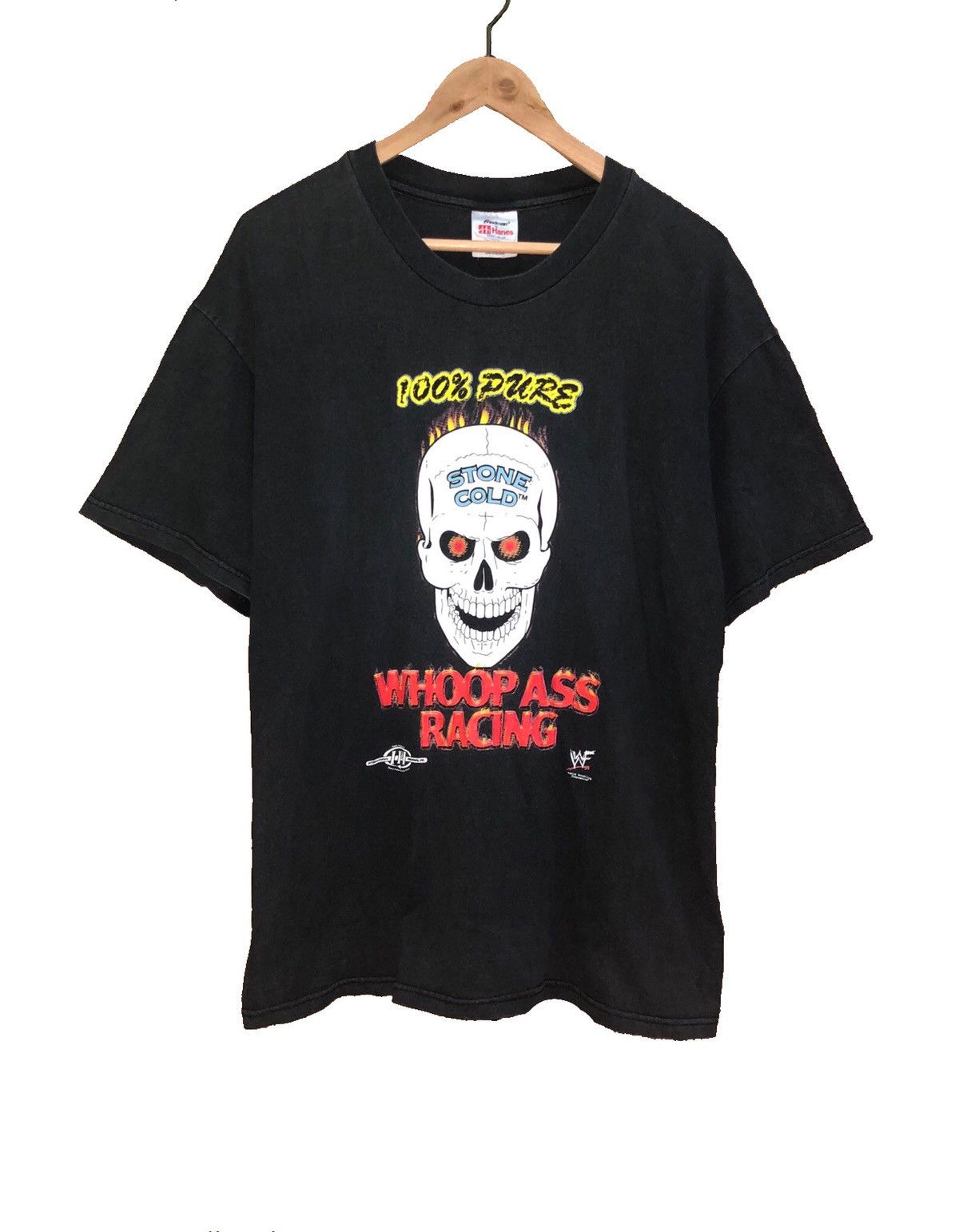 Vintage Vintage 90s Stone Cold Whoop Ass Racing World Wrestling Size US L / EU 52-54 / 3 - 1 Thumbnail