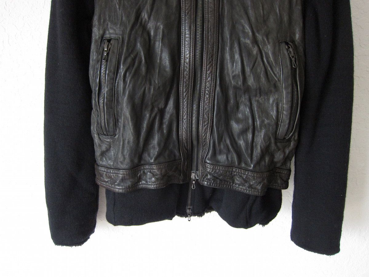 Shellac *NEW* 2-IN-1 LEATHER VEST FUR JACKET Size US S / EU 44-46 / 1 - 5 Thumbnail