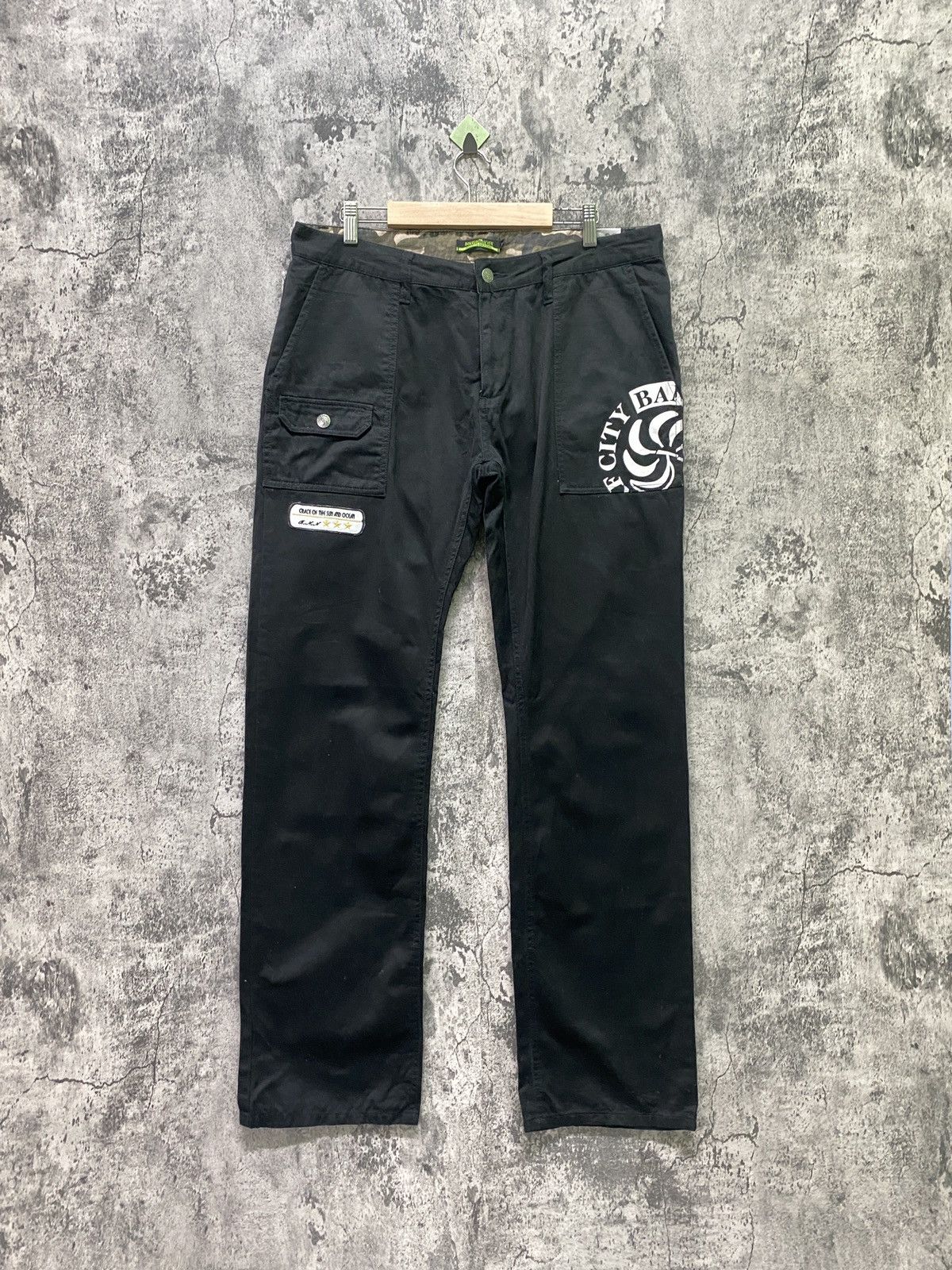 Designer × Japanese Brand BANANA SEVEN Patches Nice Design 5 Pocket Pants Size US 34 / EU 50 - 1 Thumbnail