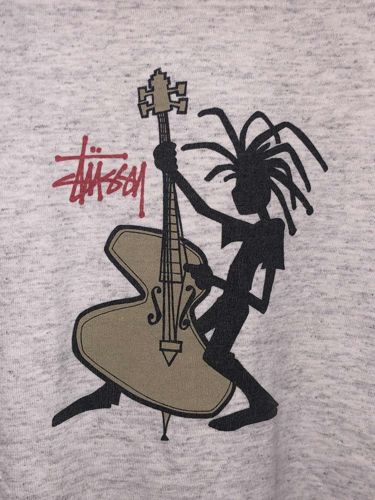 Stussy Vintage 90s Stussy Big Logo Print Stussy Guitar Tshirts Size US L / EU 52-54 / 3 - 3 Thumbnail