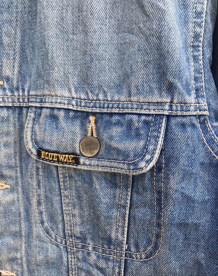 Vintage vintage 80s Blue way trucker denim jacket Size US S / EU 44-46 / 1 - 3 Thumbnail