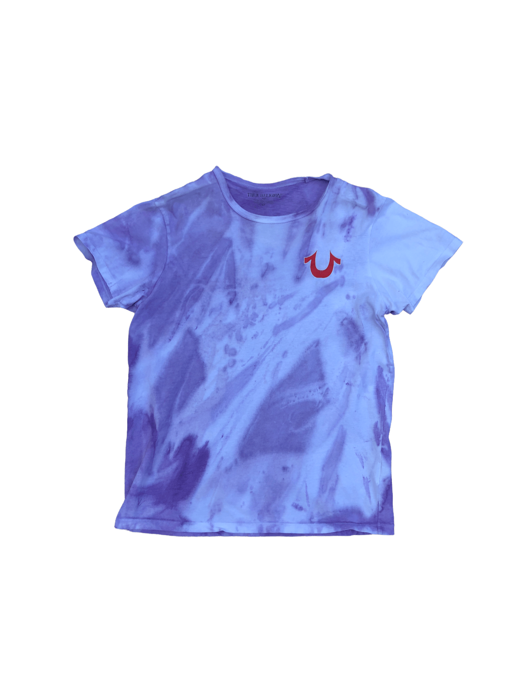 True Religion × Vintage Vintage Tie Dyed True Religion Shirt White/Purple Small Size US S / EU 44-46 / 1 - 8 Thumbnail