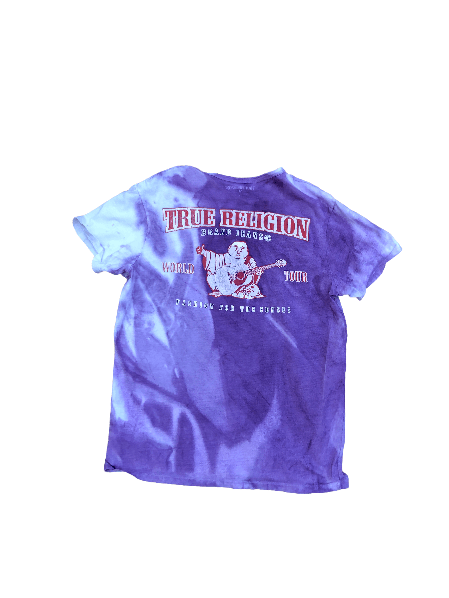 True Religion × Vintage Vintage Tie Dyed True Religion Shirt White/Purple Small Size US S / EU 44-46 / 1 - 10 Thumbnail