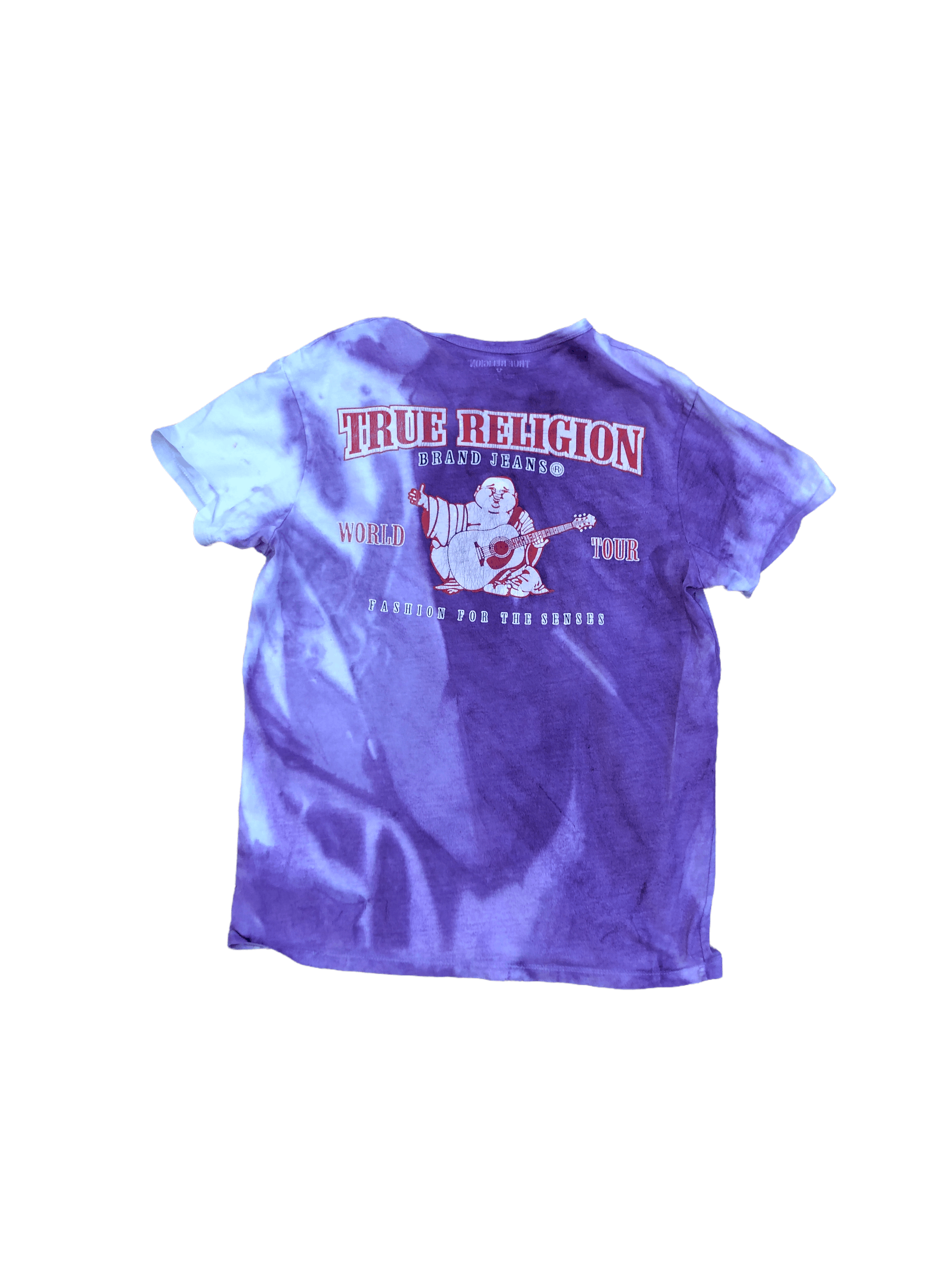 True Religion × Vintage Vintage Tie Dyed True Religion Shirt White/Purple Small Size US S / EU 44-46 / 1 - 1 Thumbnail