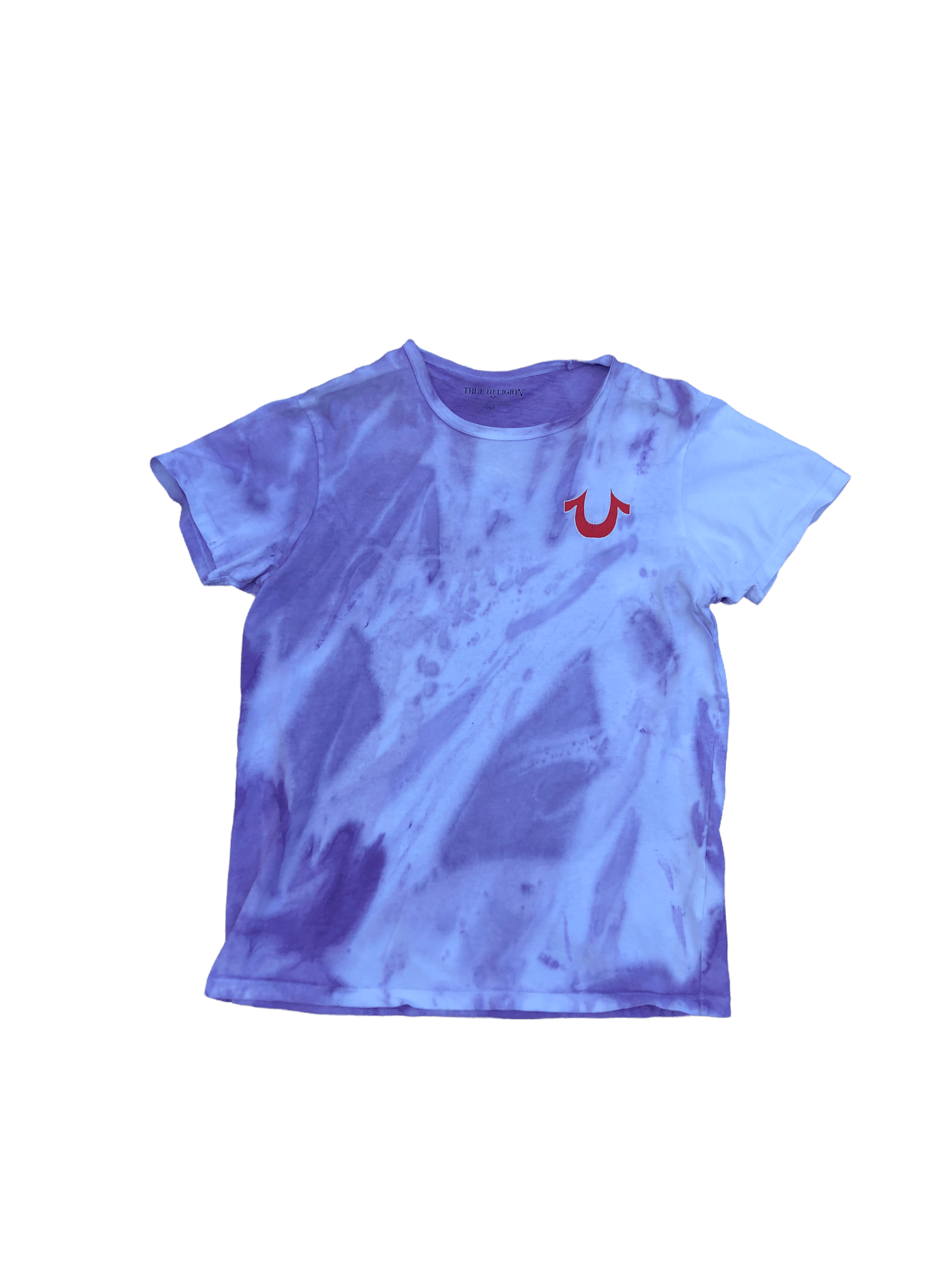 True Religion × Vintage Vintage Tie Dyed True Religion Shirt White/Purple Small Size US S / EU 44-46 / 1 - 7 Thumbnail