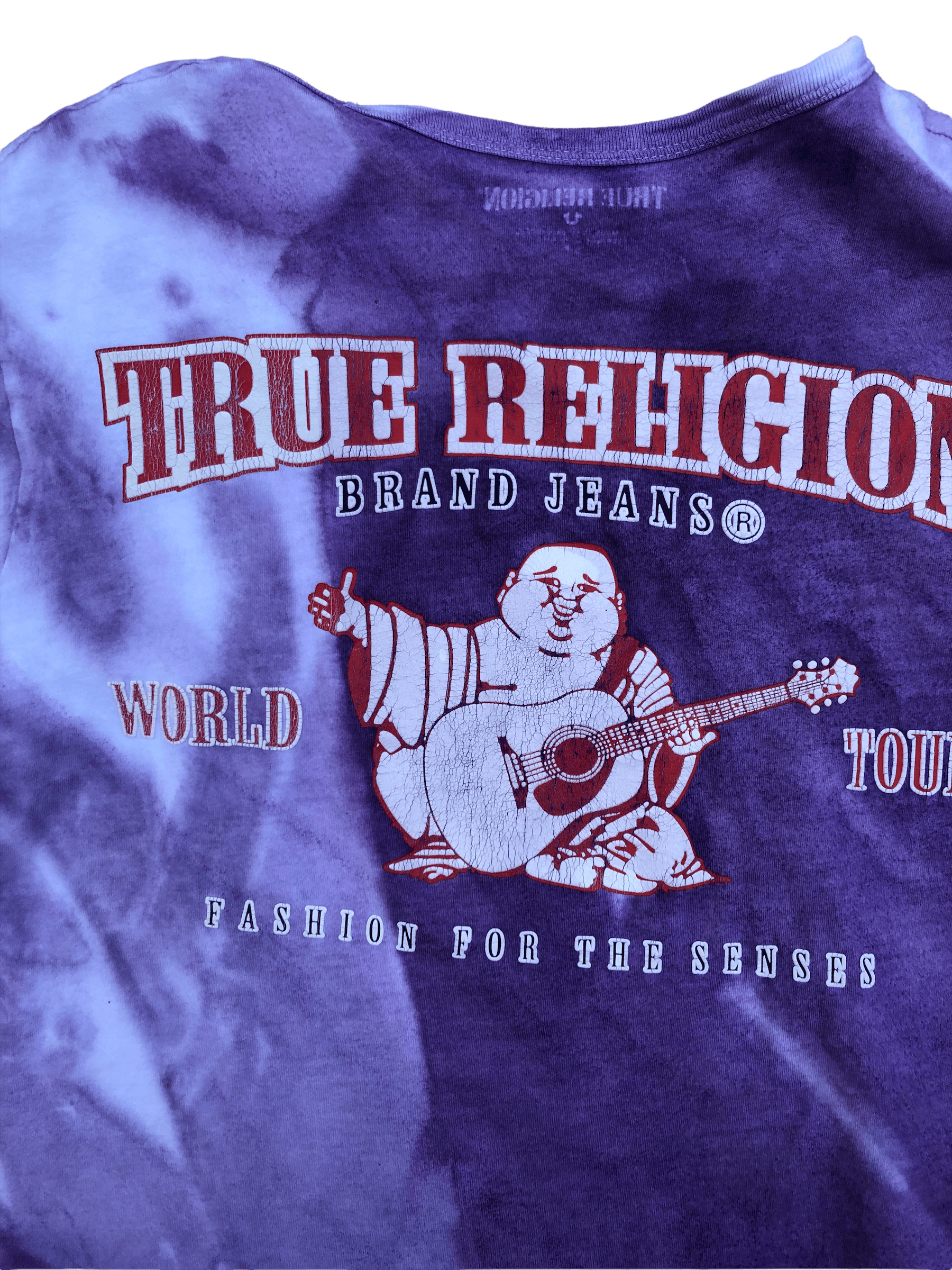 True Religion × Vintage Vintage Tie Dyed True Religion Shirt White/Purple Small Size US S / EU 44-46 / 1 - 2 Thumbnail