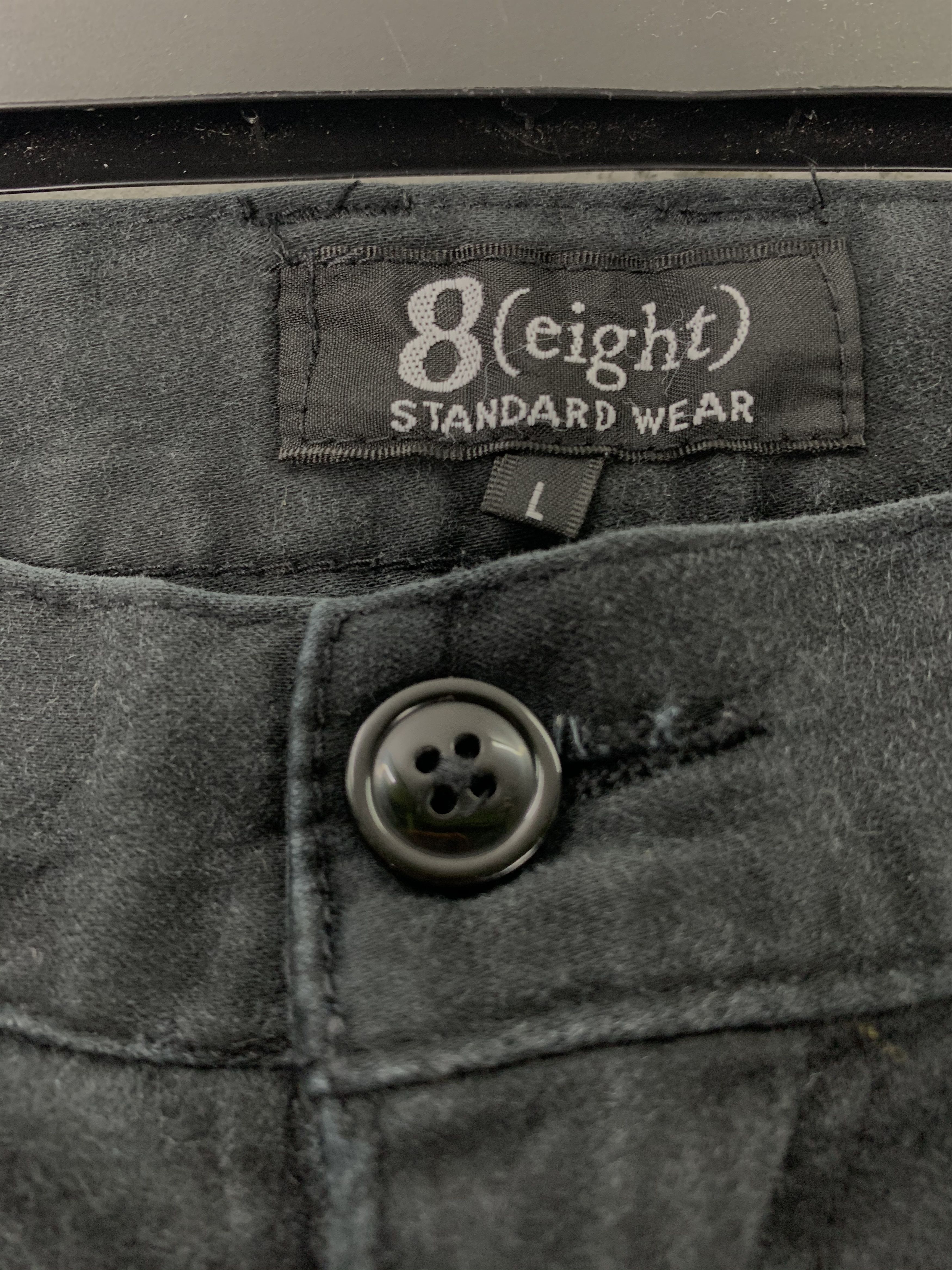 Japanese Brand Cargo Pants 8(Eight) skinny multipocket Black Streetwear Size US 32 / EU 48 - 6 Thumbnail