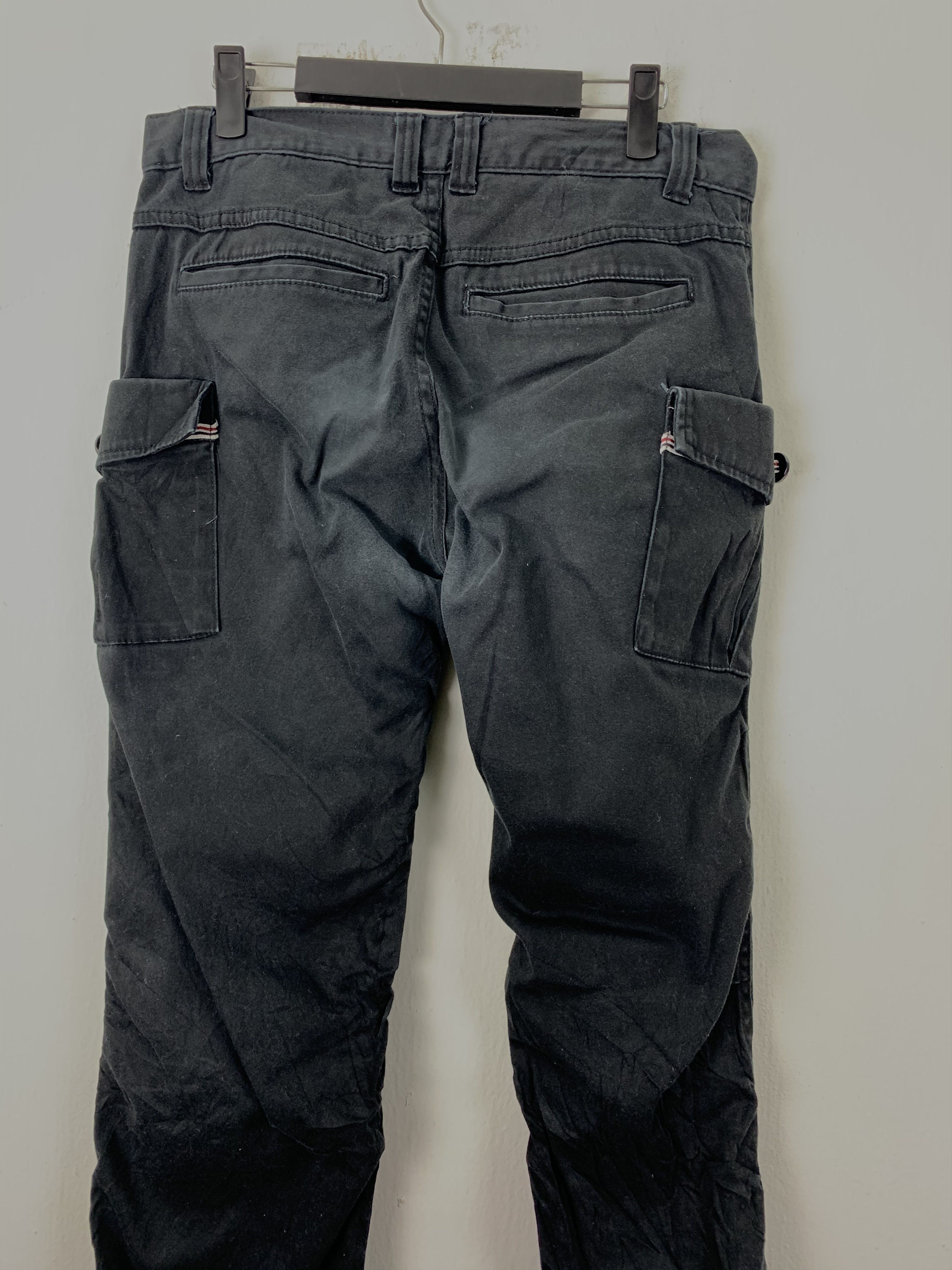 Japanese Brand Cargo Pants 8(Eight) skinny multipocket Black Streetwear Size US 32 / EU 48 - 9 Thumbnail