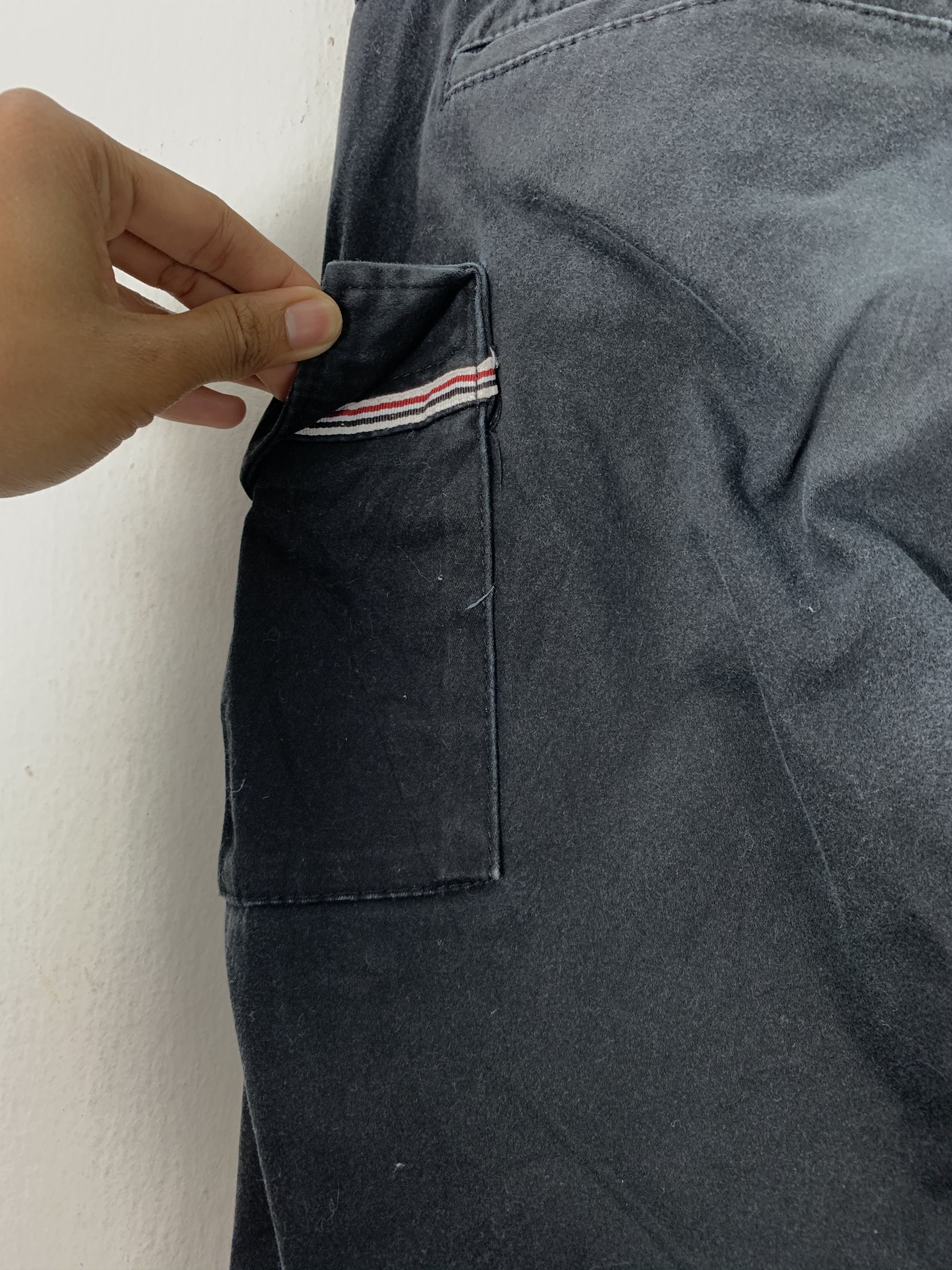 Japanese Brand Cargo Pants 8(Eight) skinny multipocket Black Streetwear Size US 32 / EU 48 - 10 Thumbnail