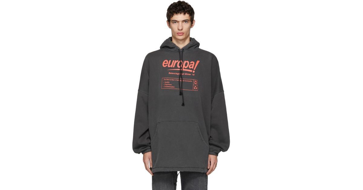 Balenciaga Europa Hoodie Size US M / EU 48-50 / 2 - 6 Thumbnail
