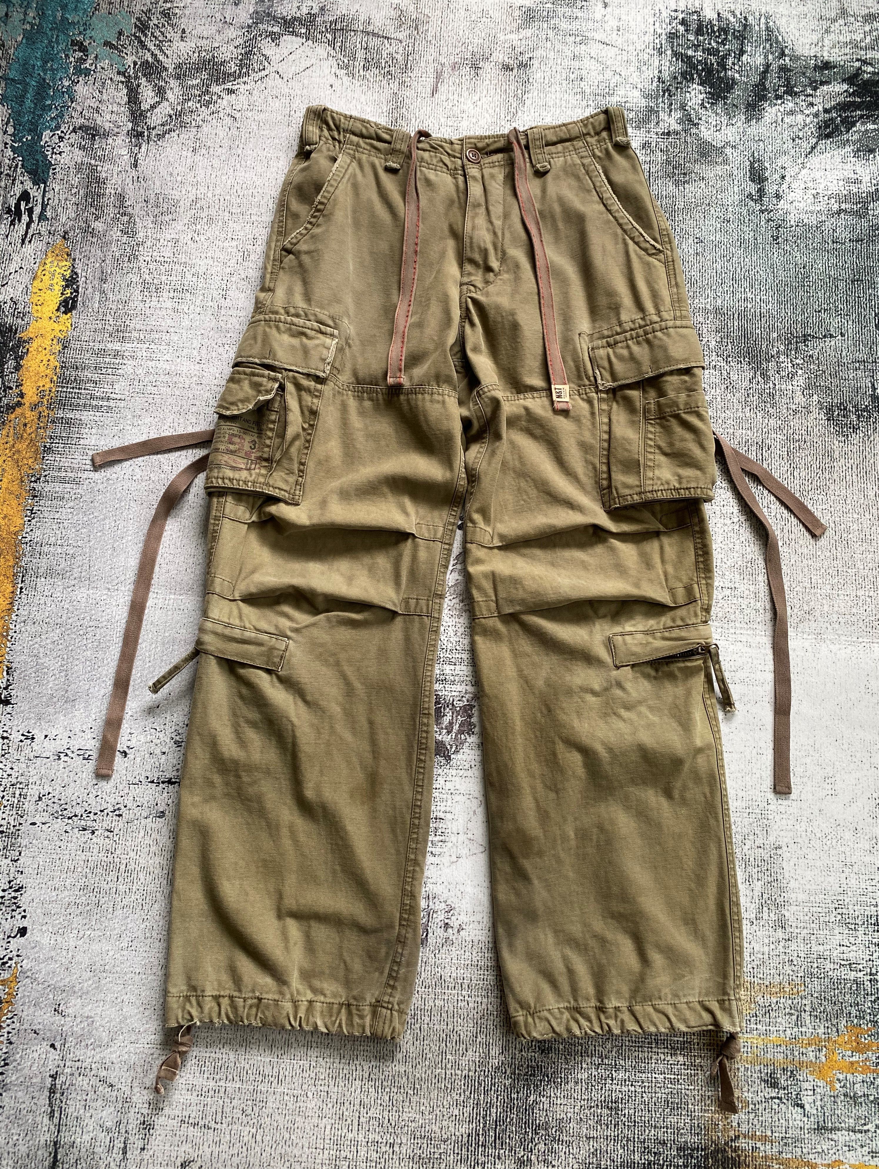 Vintage Utility Tactical Cargo Pants Multi Pocket Bondage Pants Size US 30 / EU 46 - 1 Thumbnail