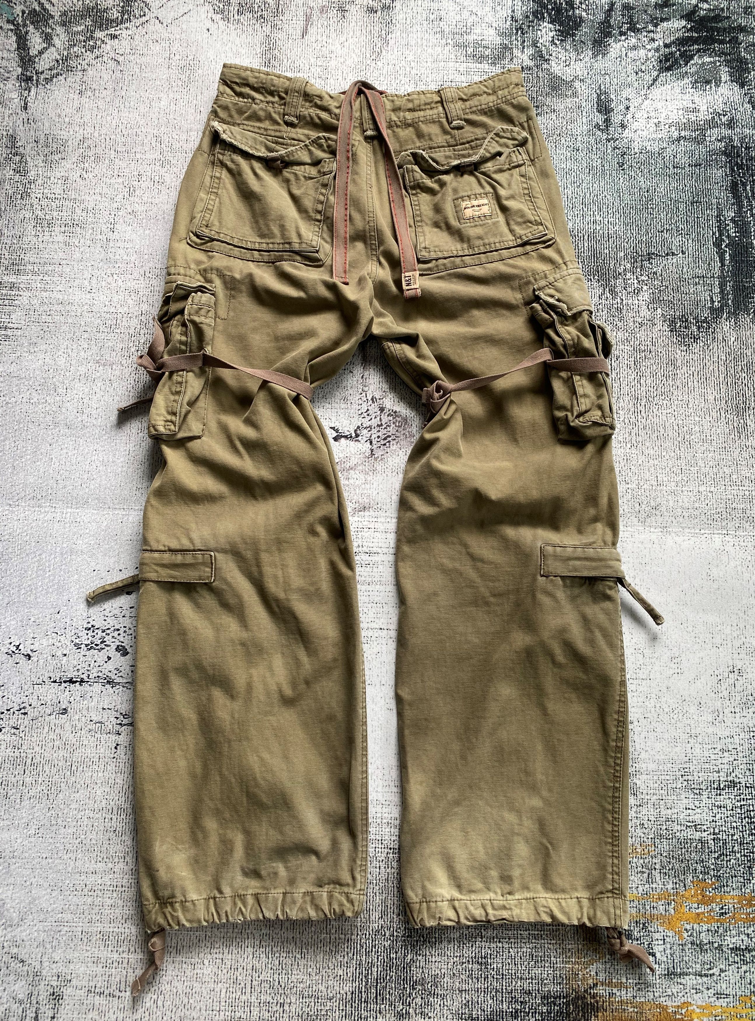 Vintage Utility Tactical Cargo Pants Multi Pocket Bondage Pants Size US 30 / EU 46 - 3 Thumbnail