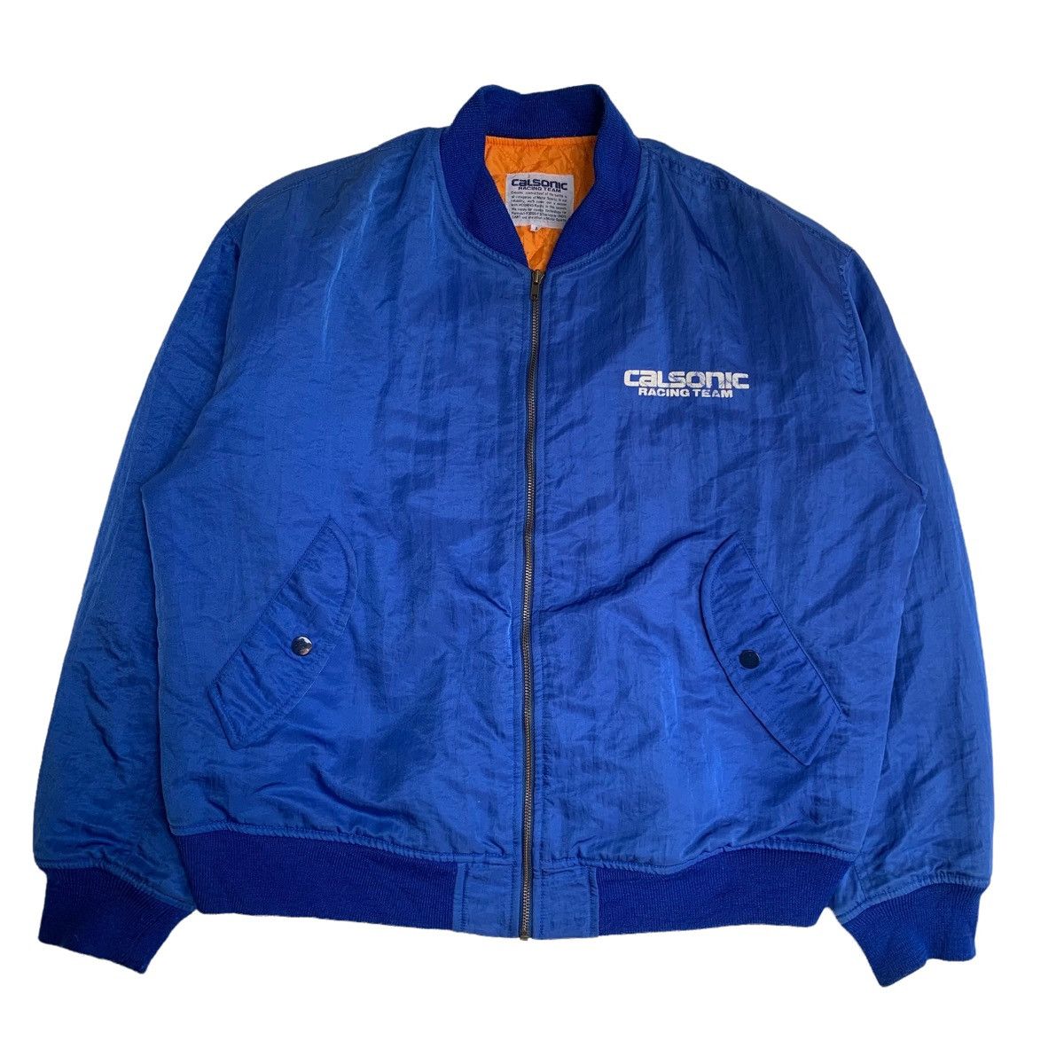 Sports Specialties Vintage 90s calsonic racing team bomber jacket Size US L / EU 52-54 / 3 - 3 Thumbnail