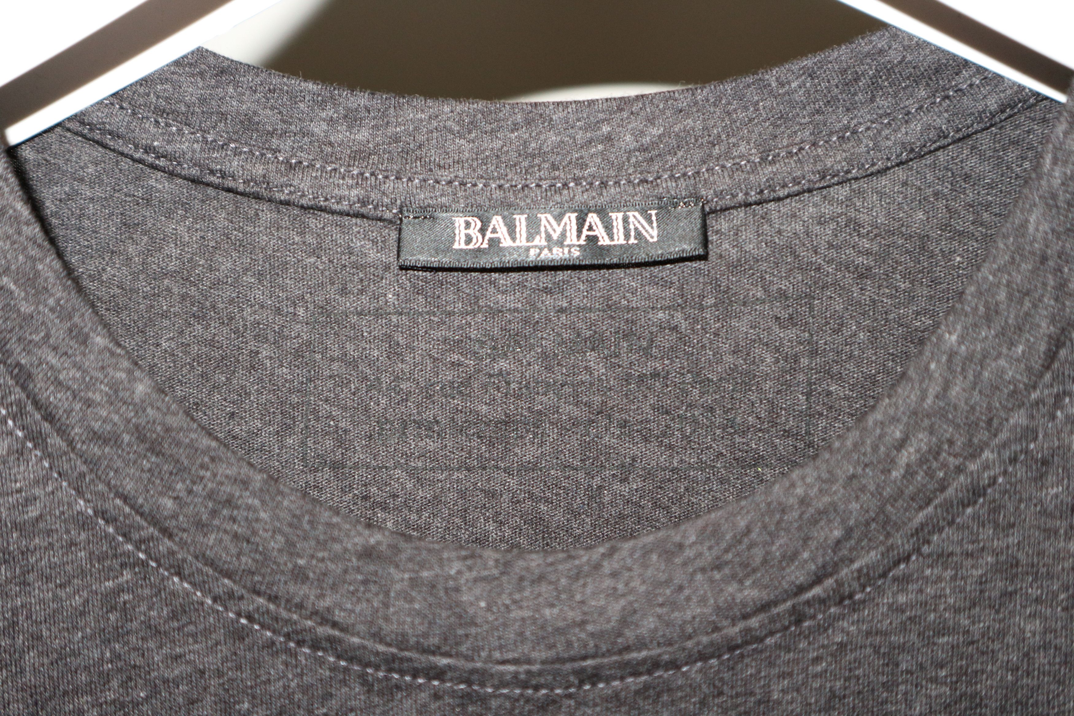 Balmain velvet logo print t-shirt Size US XS / EU 42 / 0 - 4 Thumbnail