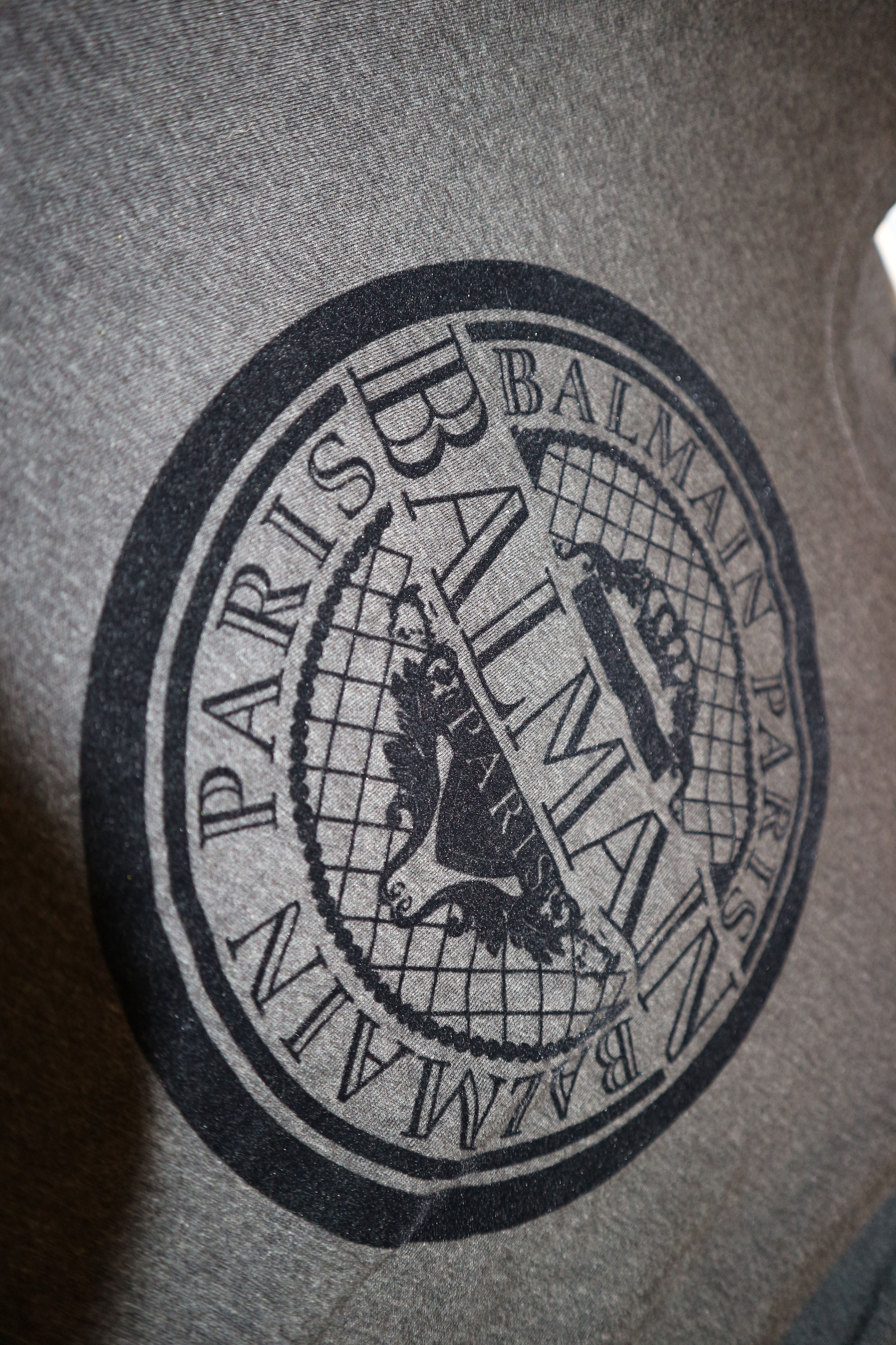 Balmain velvet logo print t-shirt Size US XS / EU 42 / 0 - 7 Thumbnail