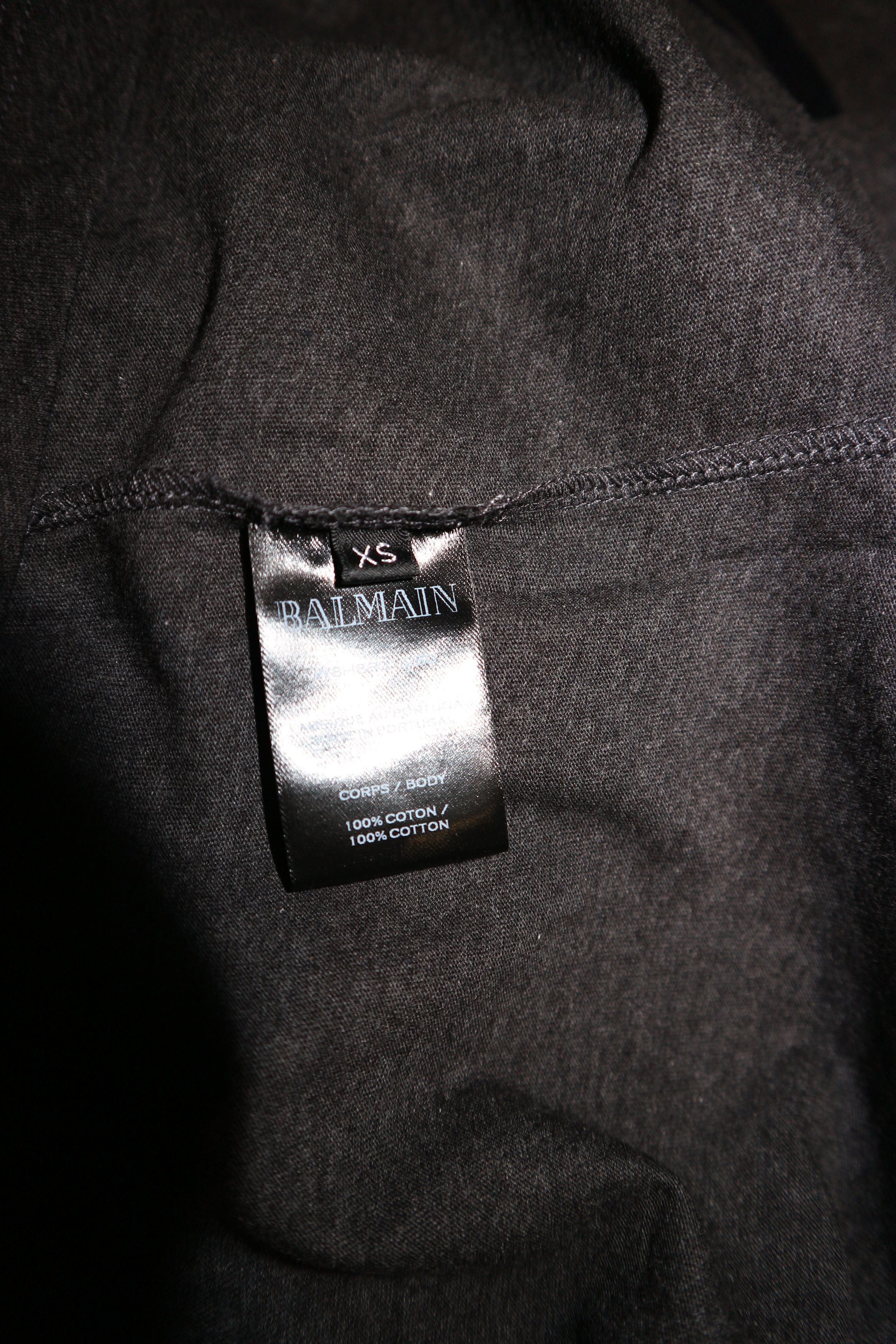 Balmain velvet logo print t-shirt Size US XS / EU 42 / 0 - 9 Thumbnail