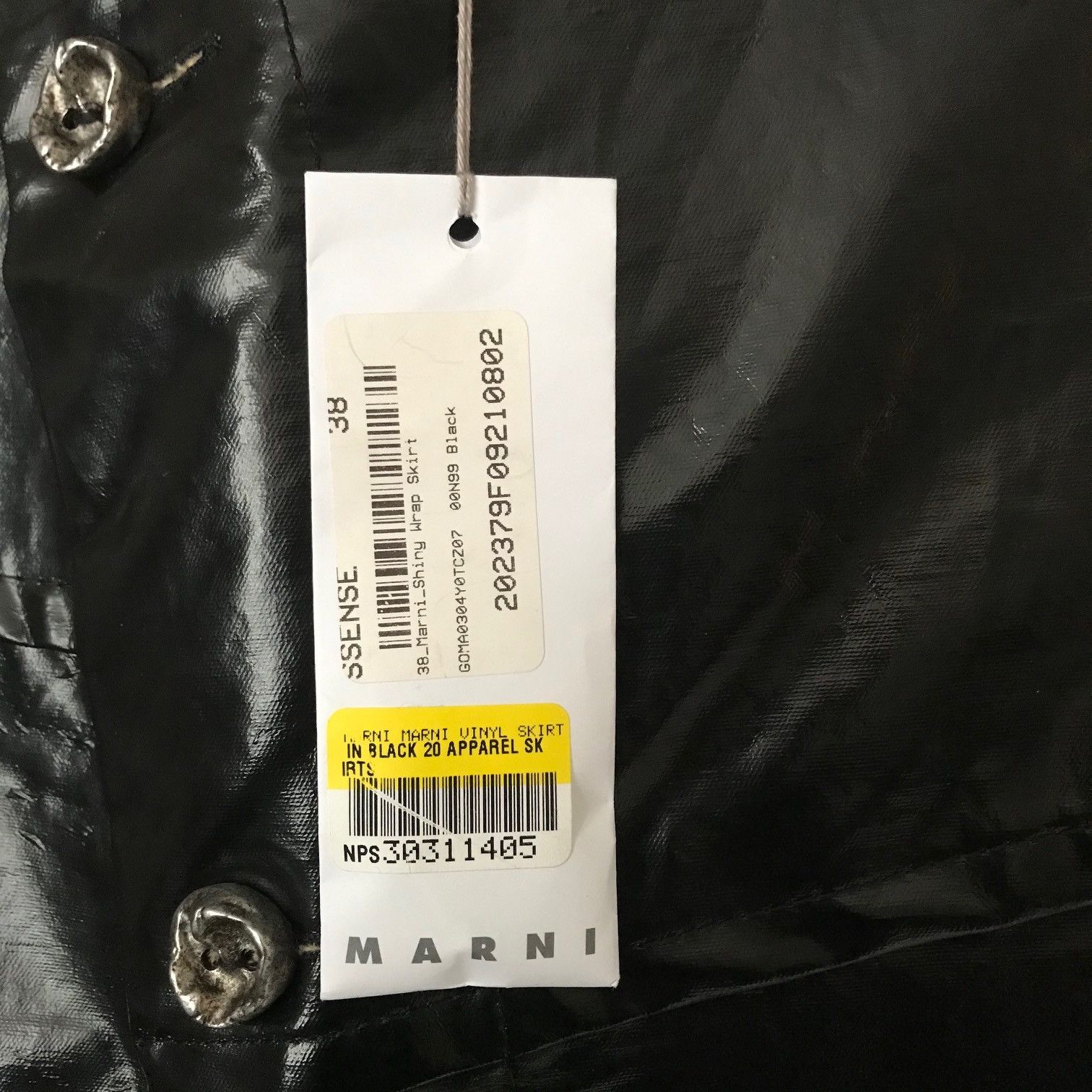 Marni MARNI Asymmetric Buttoned Midi Skirt Size 26" / US 2 / IT 38 - 4 Thumbnail