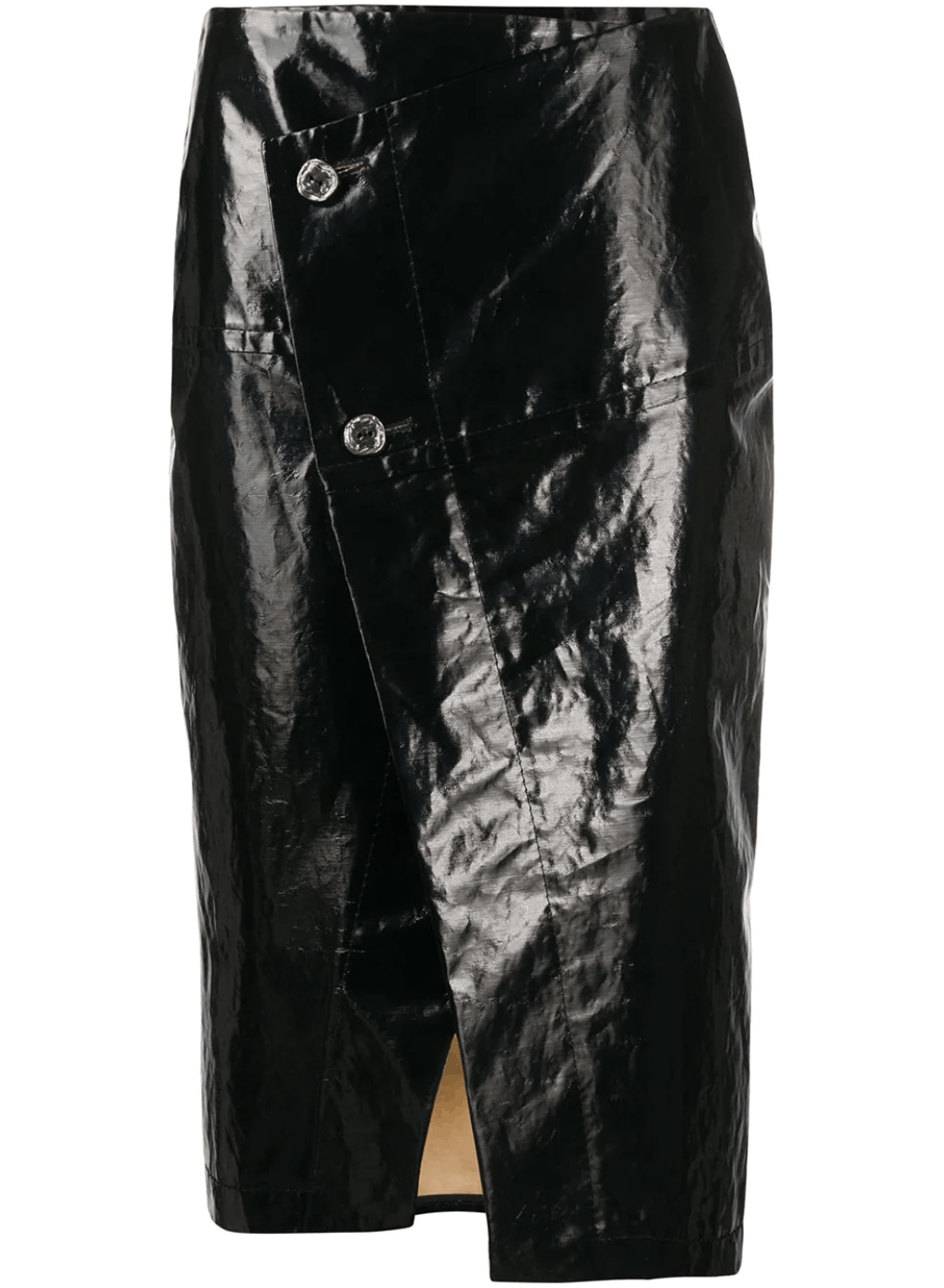 Marni MARNI Asymmetric Buttoned Midi Skirt Size 26" / US 2 / IT 38 - 10 Thumbnail