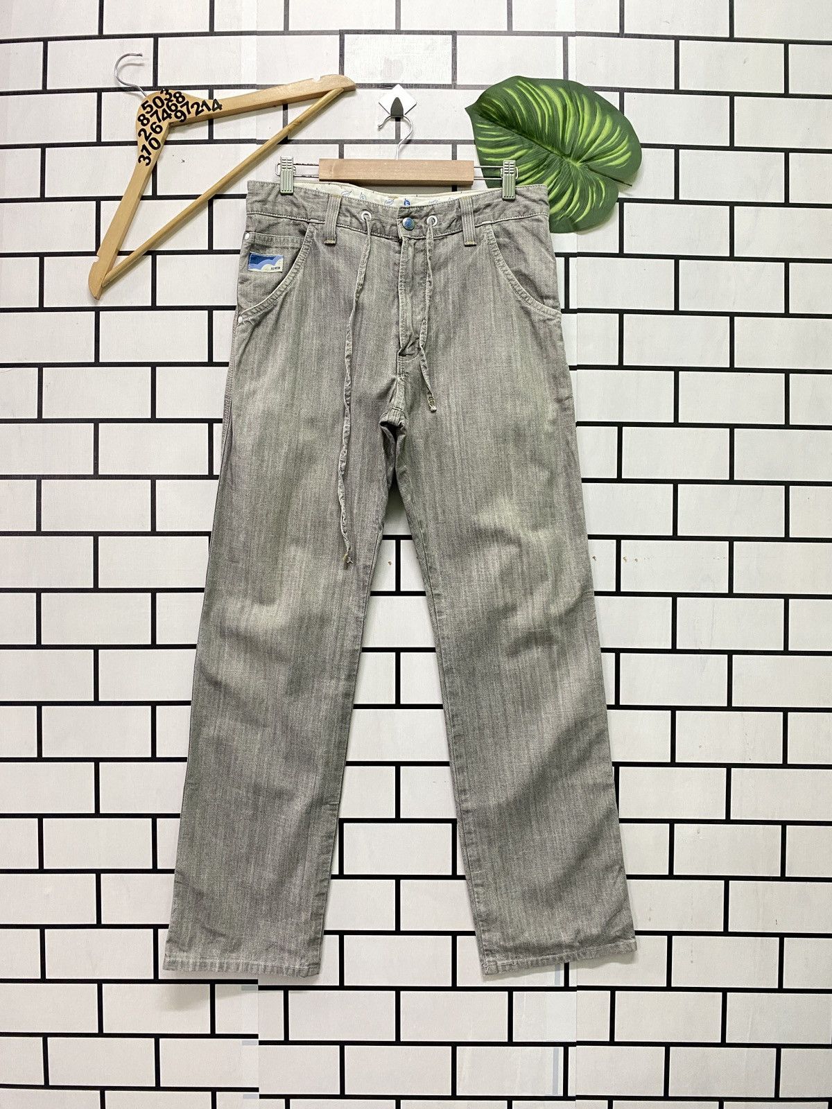 Designer × Edwin × Japanese Brand Edwin Japan Cambray Drawstring Pants Size US 30 / EU 46 - 1 Thumbnail