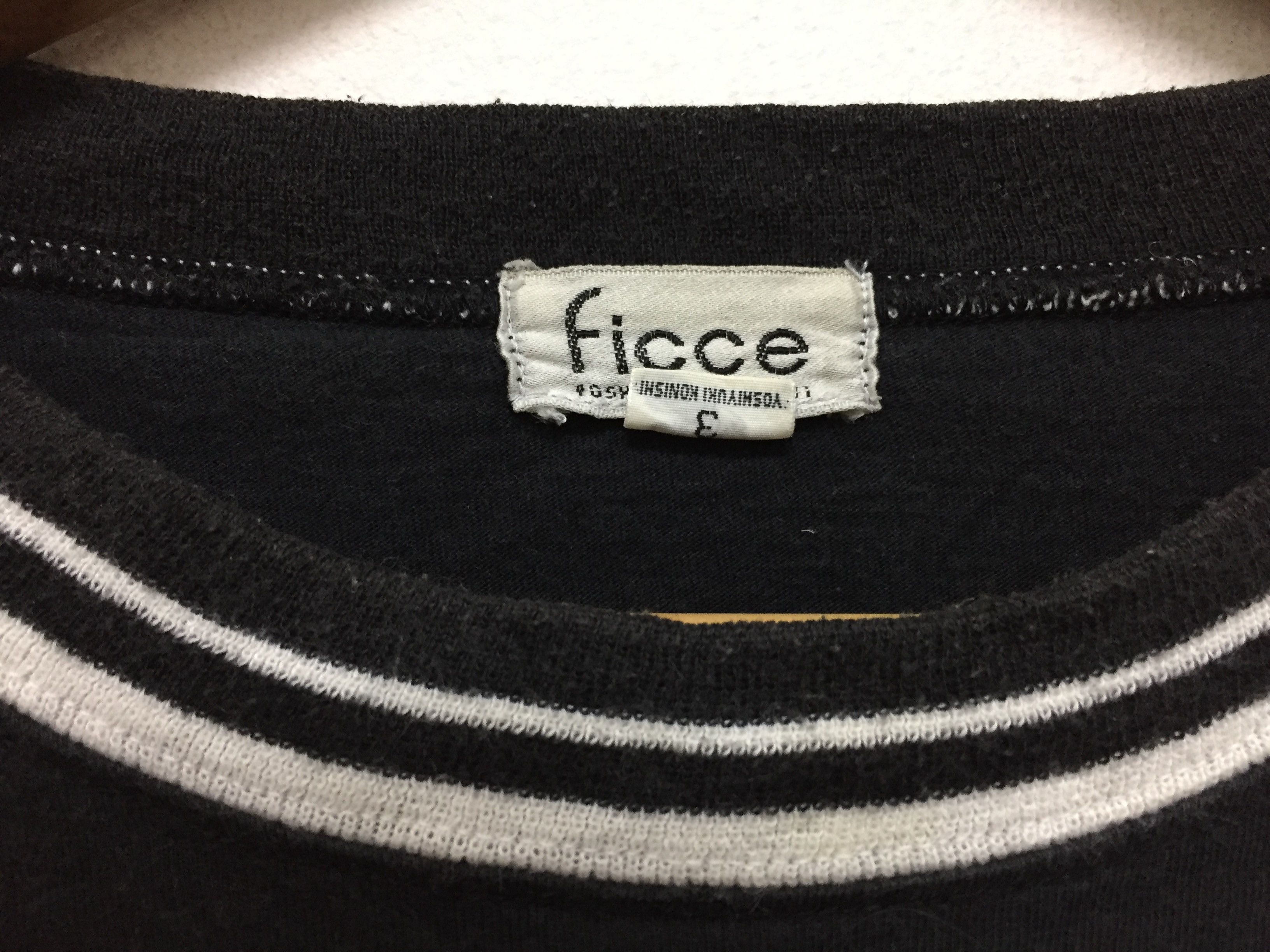 Japanese Brand × Yoshiyuki Konishi 90's FICCE by YOSHIYUKI KONISHI embroidered logo tee Size US L / EU 52-54 / 3 - 7 Thumbnail
