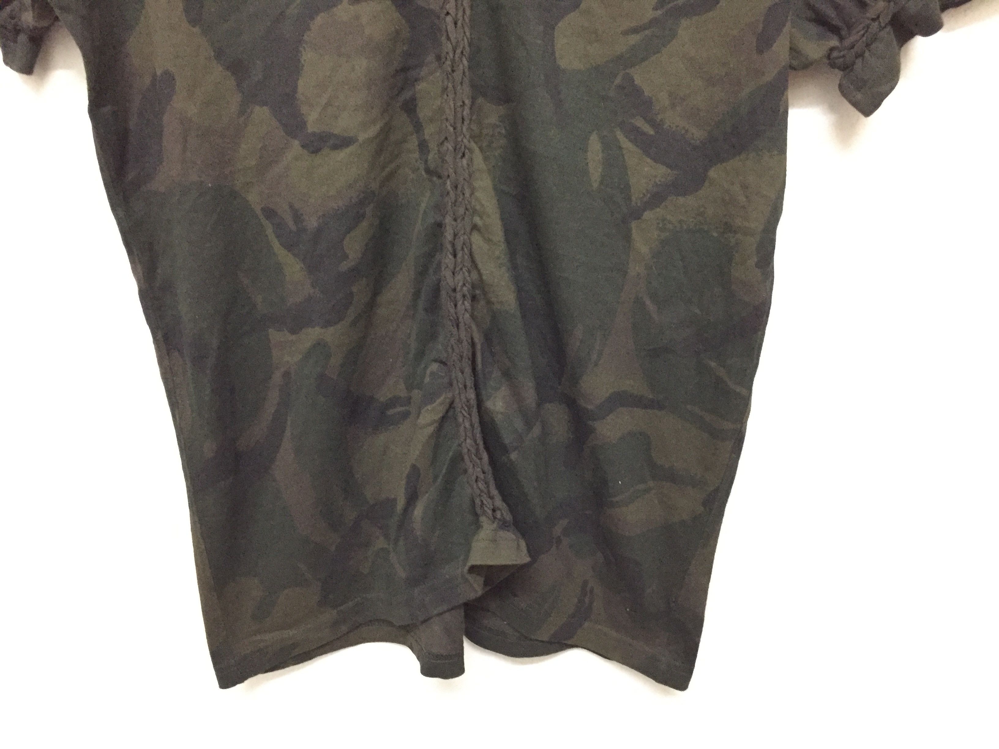 Japanese Brand × Number (N)ine NUMBER NINE x 1PIU1UGUALE3 camo braided tee Size US XXS / EU 40 - 5 Thumbnail
