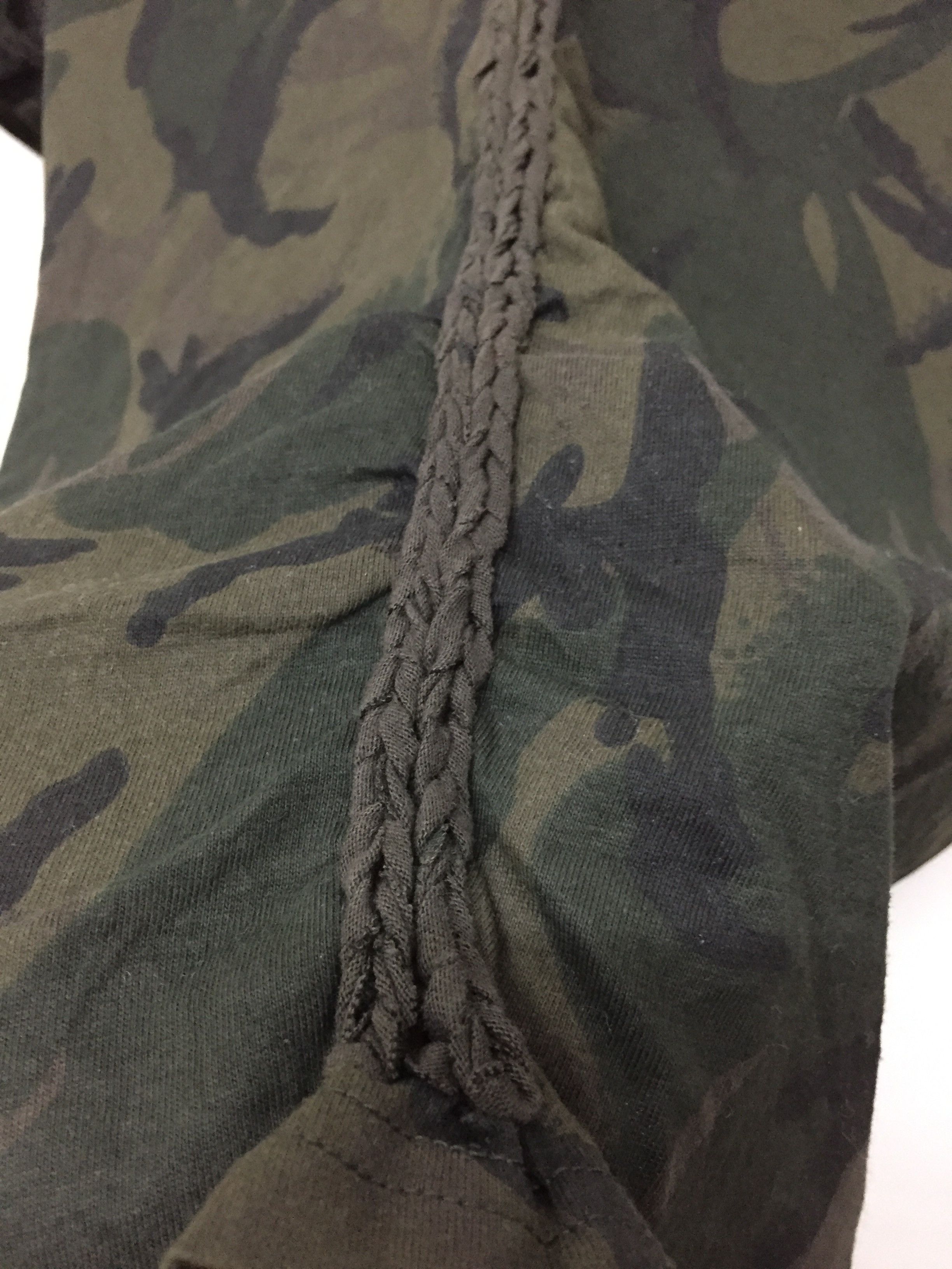 Japanese Brand × Number (N)ine NUMBER NINE x 1PIU1UGUALE3 camo braided tee Size US XXS / EU 40 - 7 Thumbnail