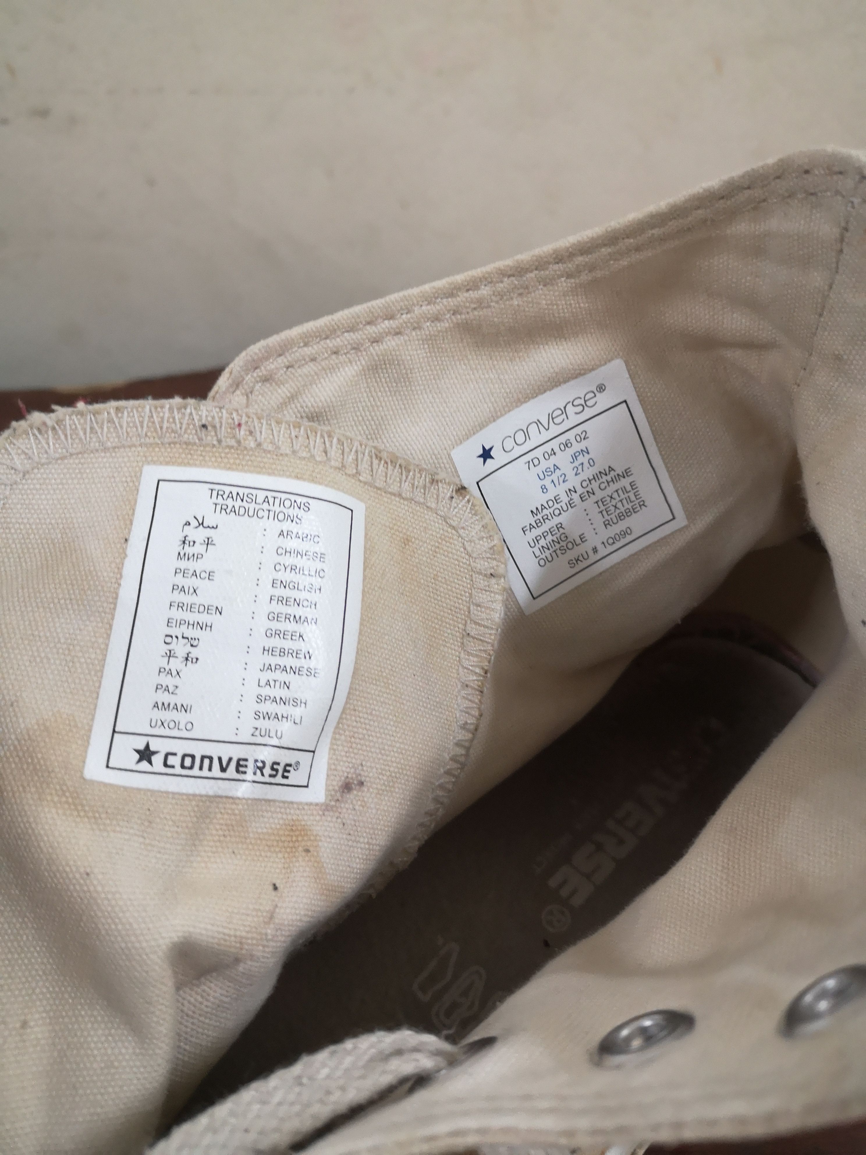 Converse Converse x John Lennon Imagine (Peace) Size US 8.5 / EU 41-42 - 16 Thumbnail
