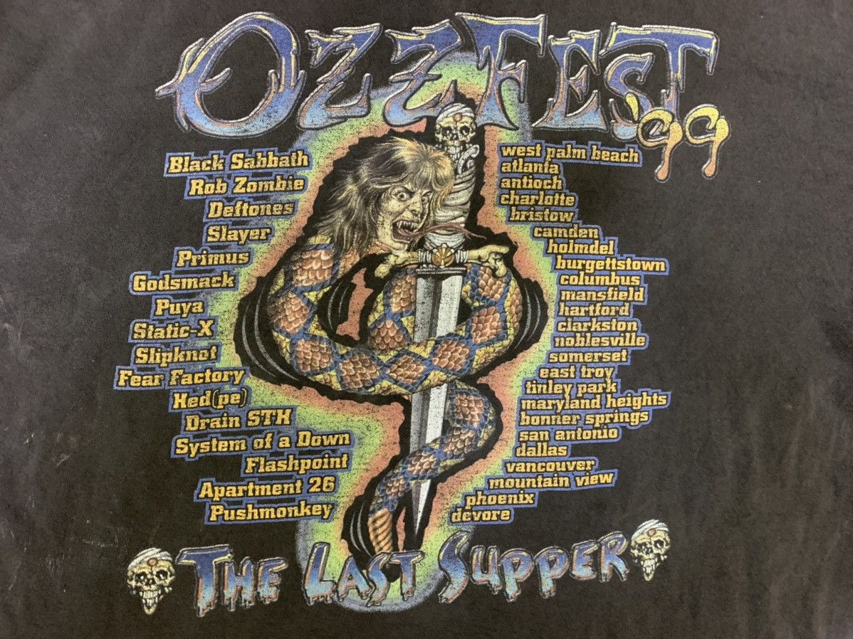 Vintage Vintage 1999 Ozzfest T-shirt Size US L / EU 52-54 / 3 - 4 Thumbnail