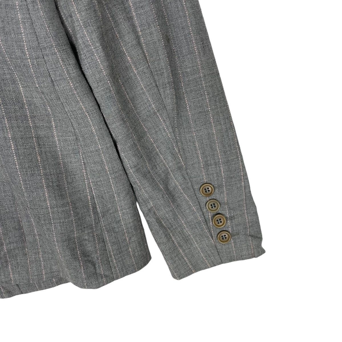 Alexander McQueen ❄️ALEXANDER MCQUEEN FW2011 SINGLE BREAST STRIPED BLAZER COAT Size S / US 4 / IT 40 - 4 Thumbnail