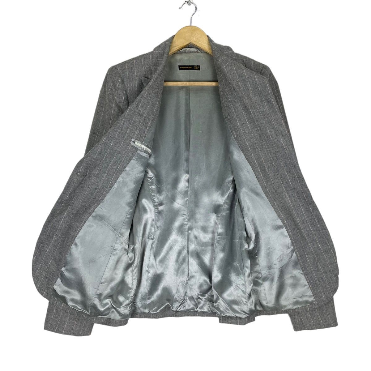 Alexander McQueen ❄️ALEXANDER MCQUEEN FW2011 SINGLE BREAST STRIPED BLAZER COAT Size S / US 4 / IT 40 - 7 Thumbnail