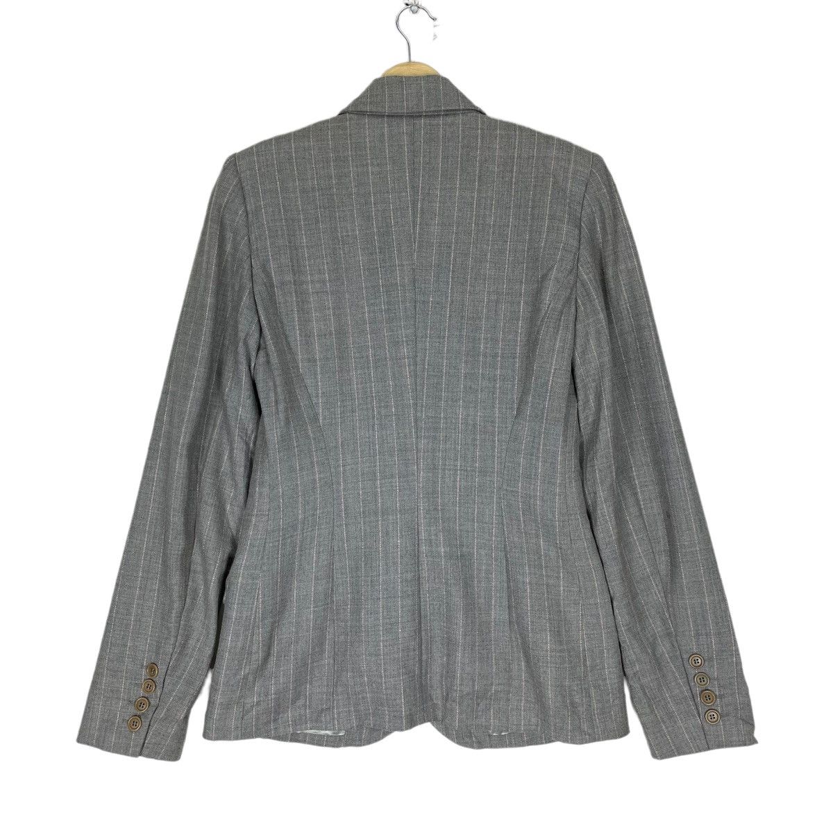 Alexander McQueen ❄️ALEXANDER MCQUEEN FW2011 SINGLE BREAST STRIPED BLAZER COAT Size S / US 4 / IT 40 - 5 Thumbnail