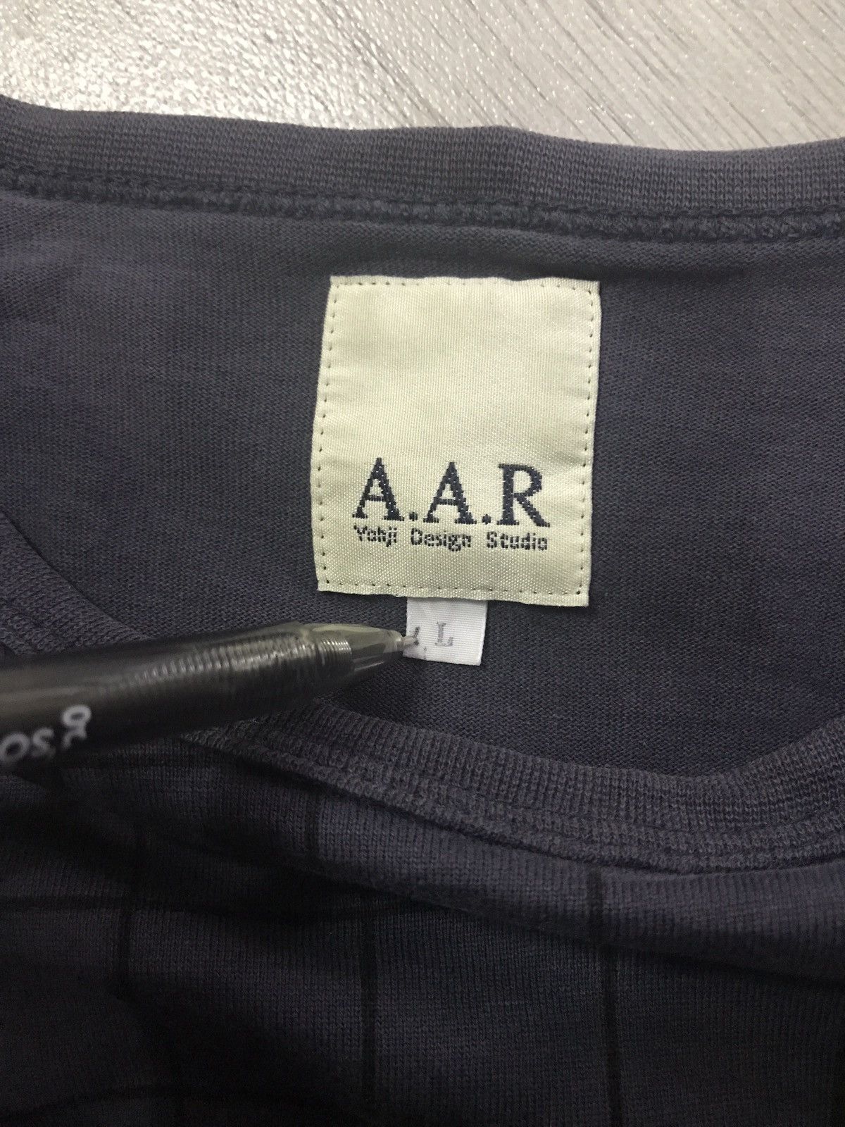 Yohji Yamamoto Rare!! Distressed A.A.R by Yohji Yamamoto t-shirt Size US L / EU 52-54 / 3 - 6 Thumbnail