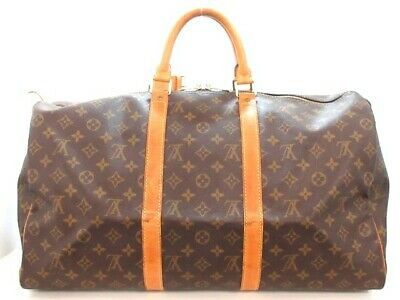 Louis Vuitton Keepall 50 Monogram Duffle Bag Size ONE SIZE - 3 Thumbnail
