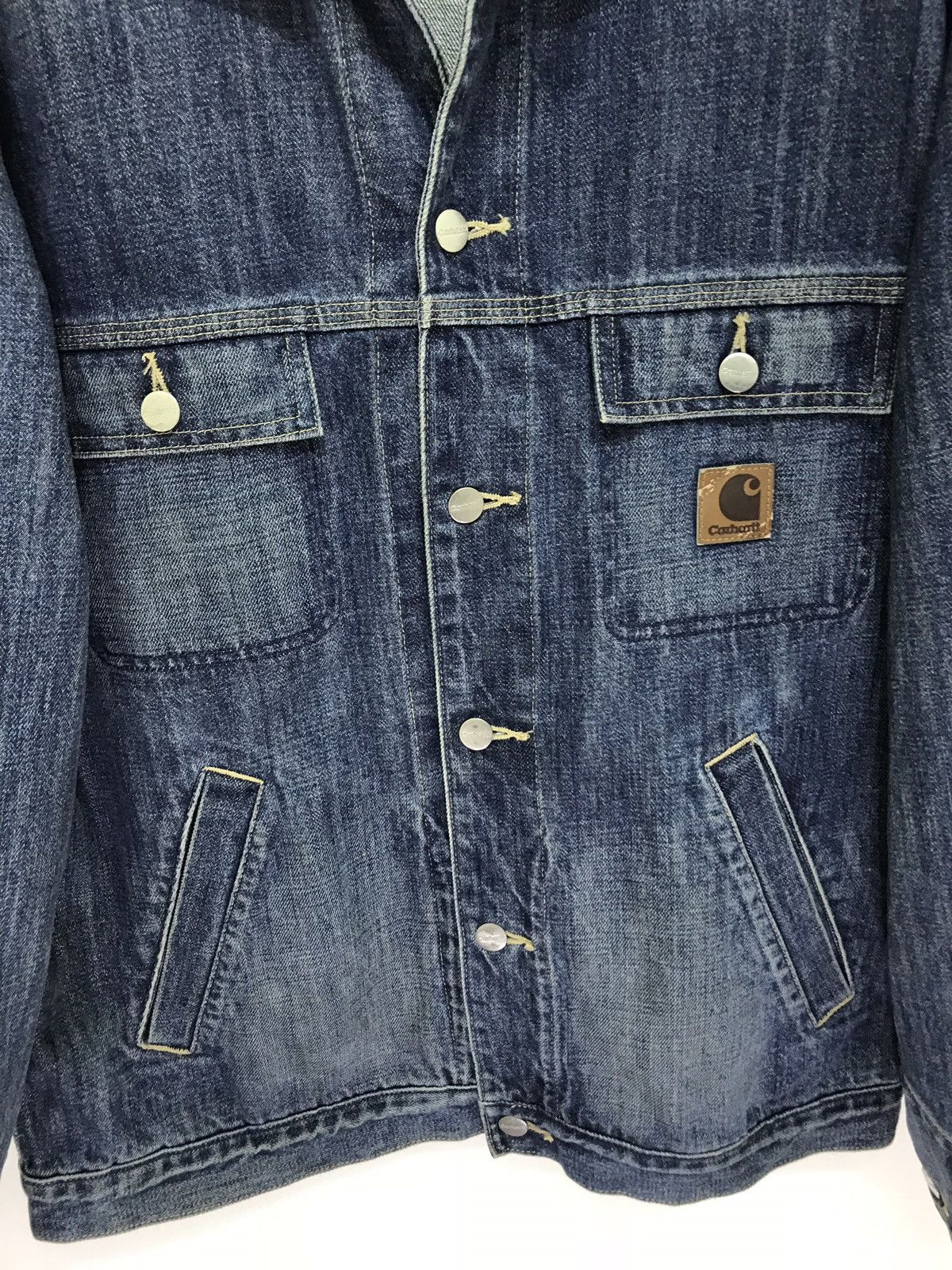 Carhartt Carhartt Denim Jacket Workwear 6🟩2 Size US L / EU 52-54 / 3 - 3 Thumbnail