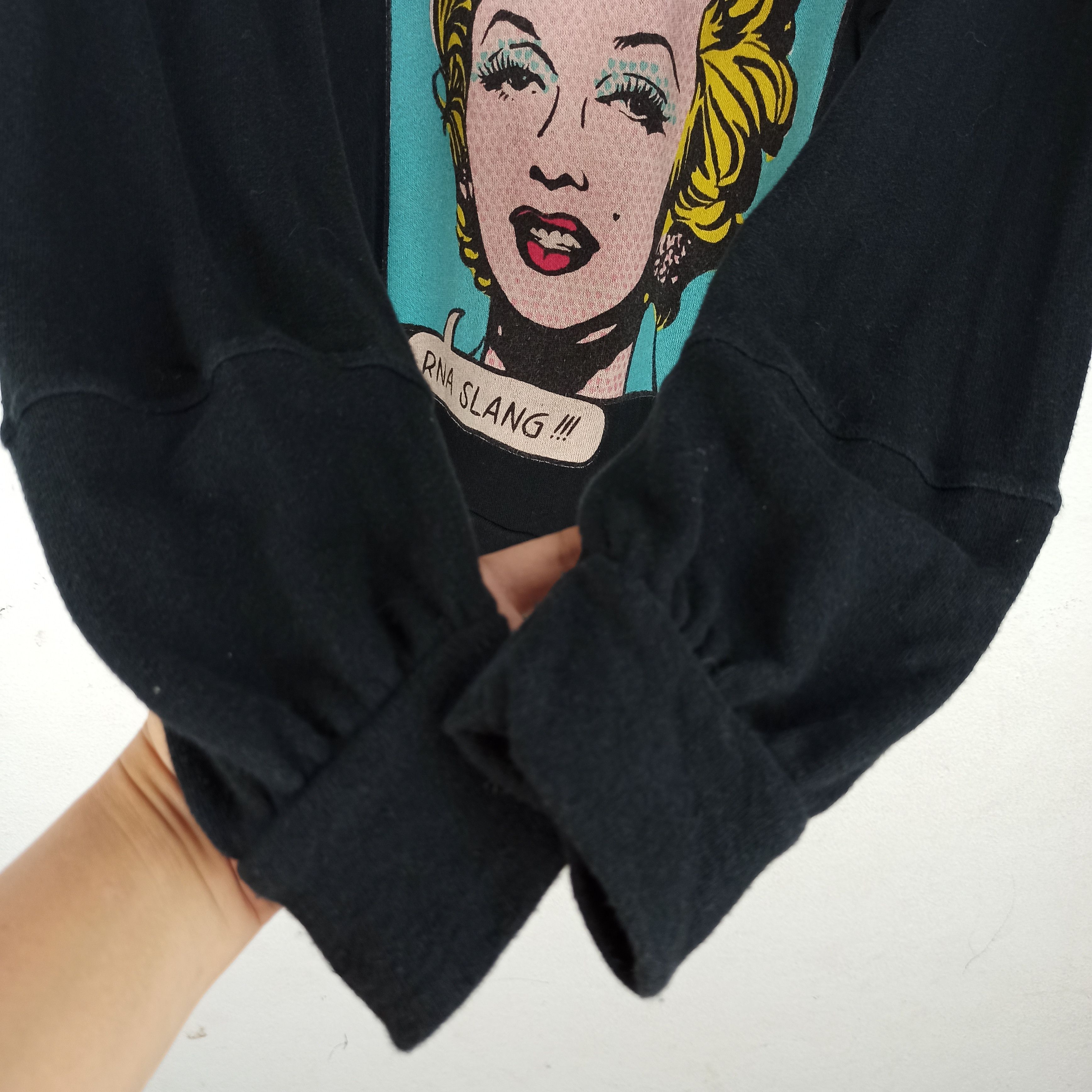 Japanese Brand RNA SLANG Sophisticated Pop Sweatshirt for Ladies Size ONE SIZE - 4 Thumbnail