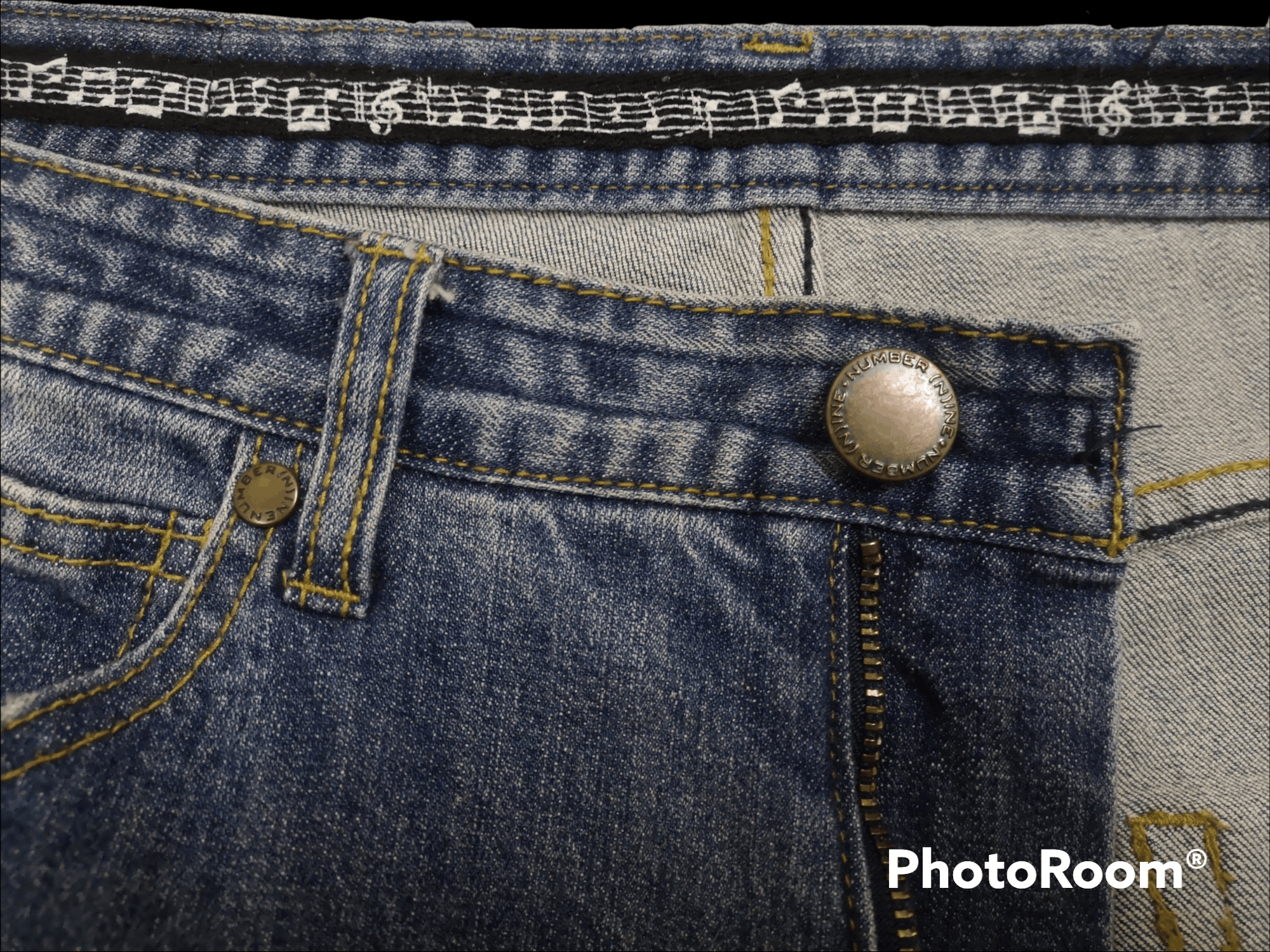 Number (N)ine Number Nine Distressed Denim Jeans Size US 33 - 9 Thumbnail
