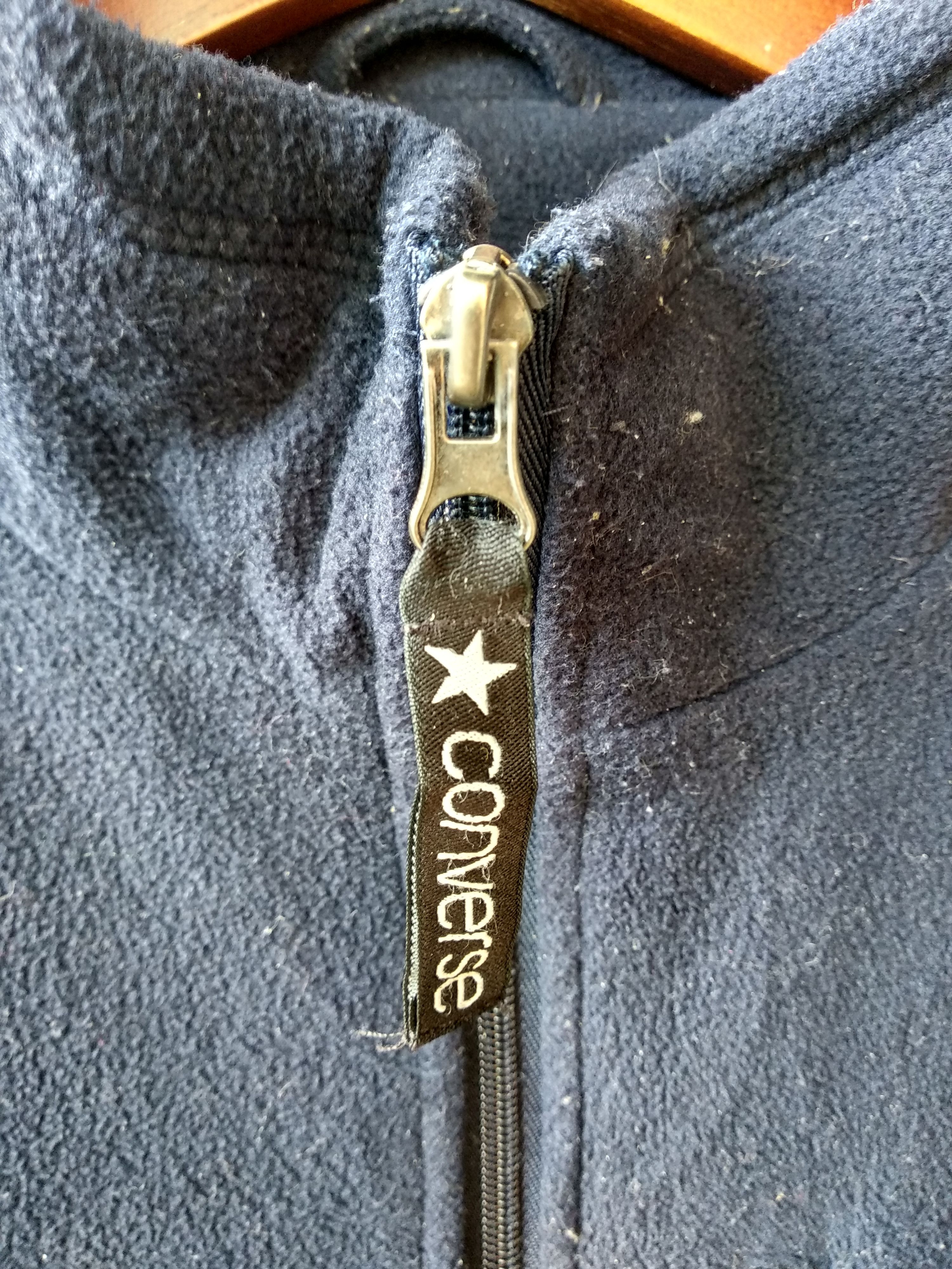 Converse × Vintage Vintage Converse Full Zip Sweater/Dark Blue/Size Xl Size US XL / EU 56 / 4 - 5 Thumbnail