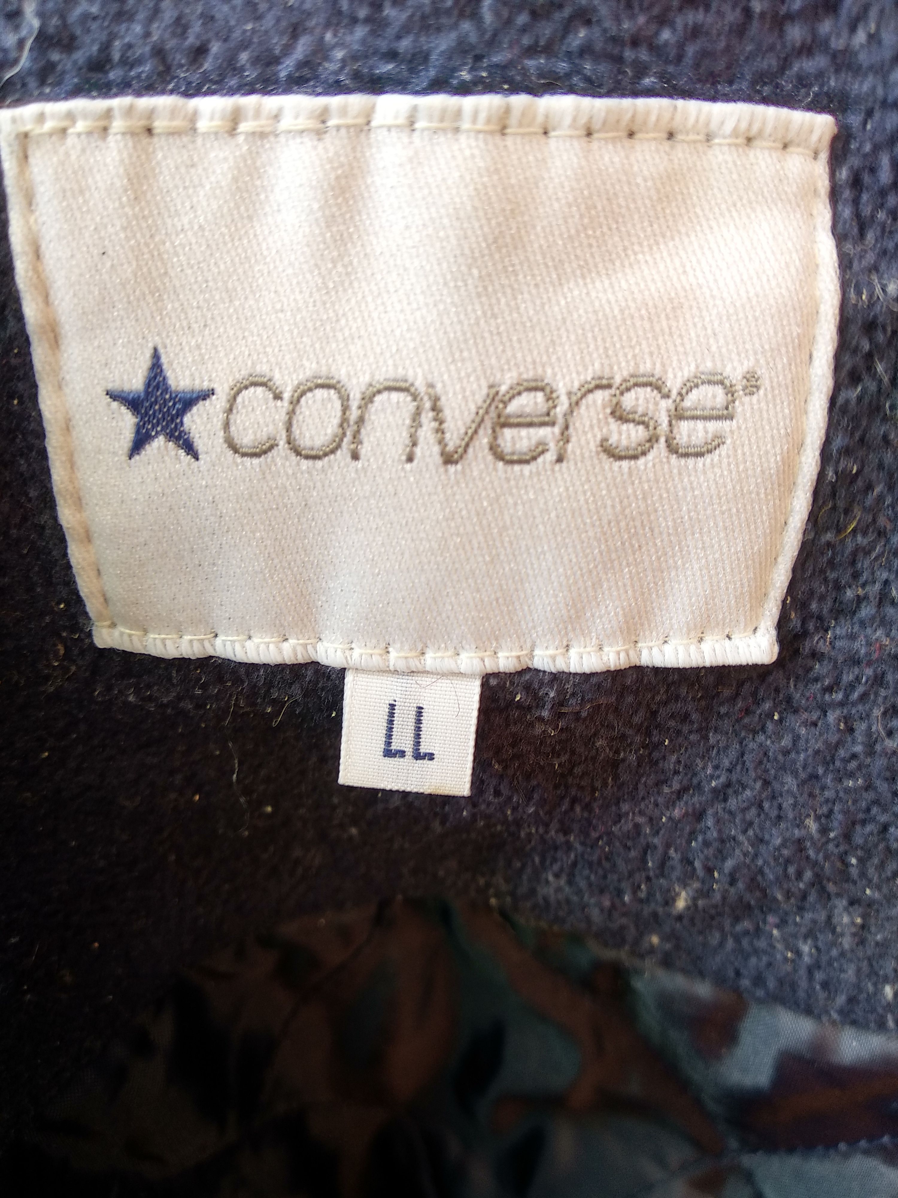 Converse × Vintage Vintage Converse Full Zip Sweater/Dark Blue/Size Xl Size US XL / EU 56 / 4 - 6 Thumbnail