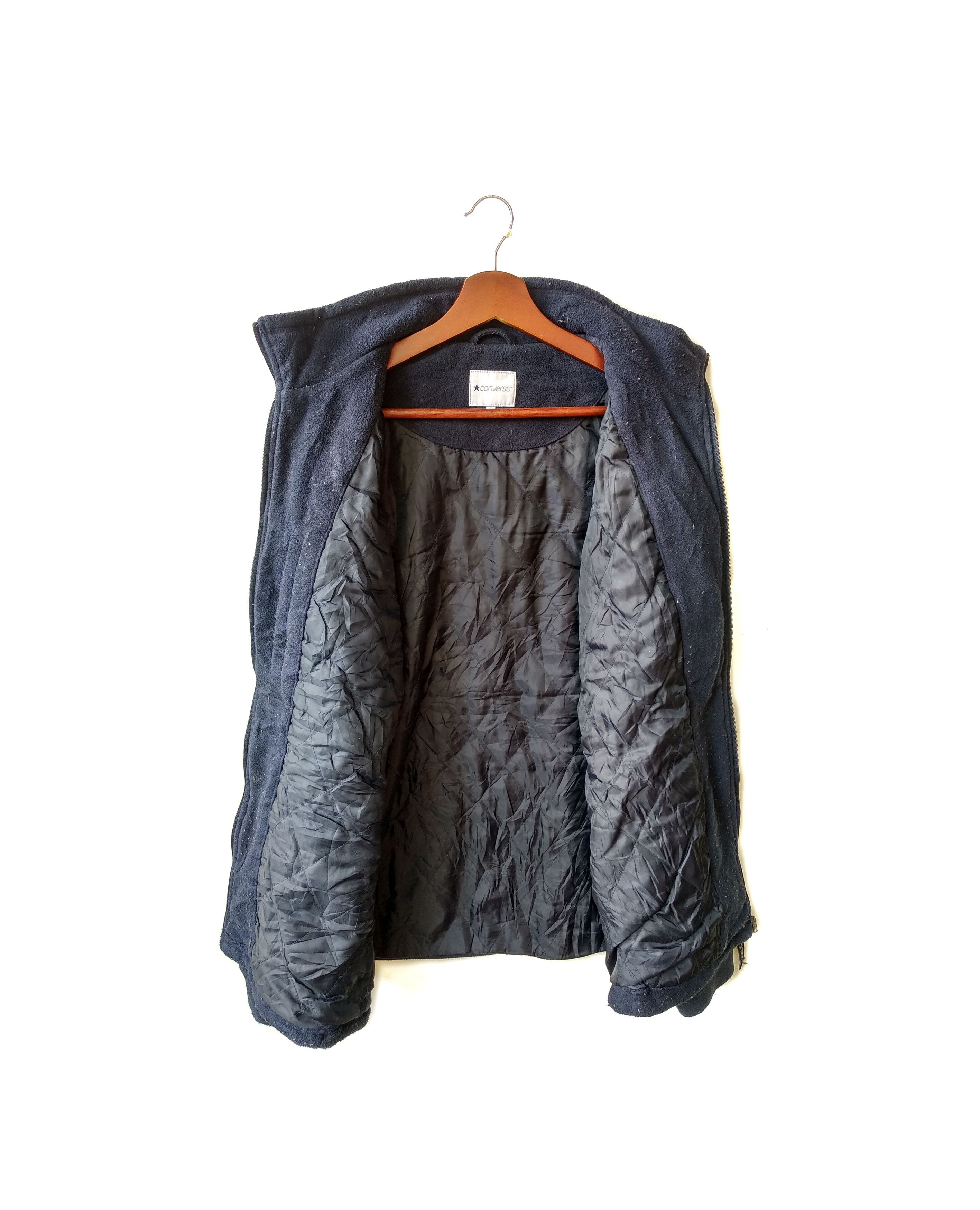 Converse × Vintage Vintage Converse Full Zip Sweater/Dark Blue/Size Xl Size US XL / EU 56 / 4 - 3 Thumbnail