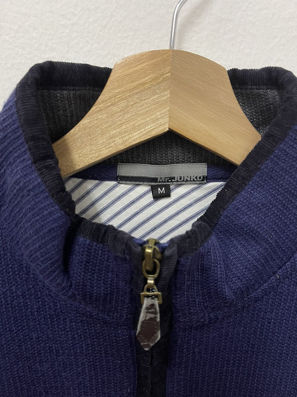 Japanese Brand × Mr. Junko × Vintage Vintage Mr Junko Single Pocket Half Zip Sweatshirt Size US M / EU 48-50 / 2 - 5 Thumbnail