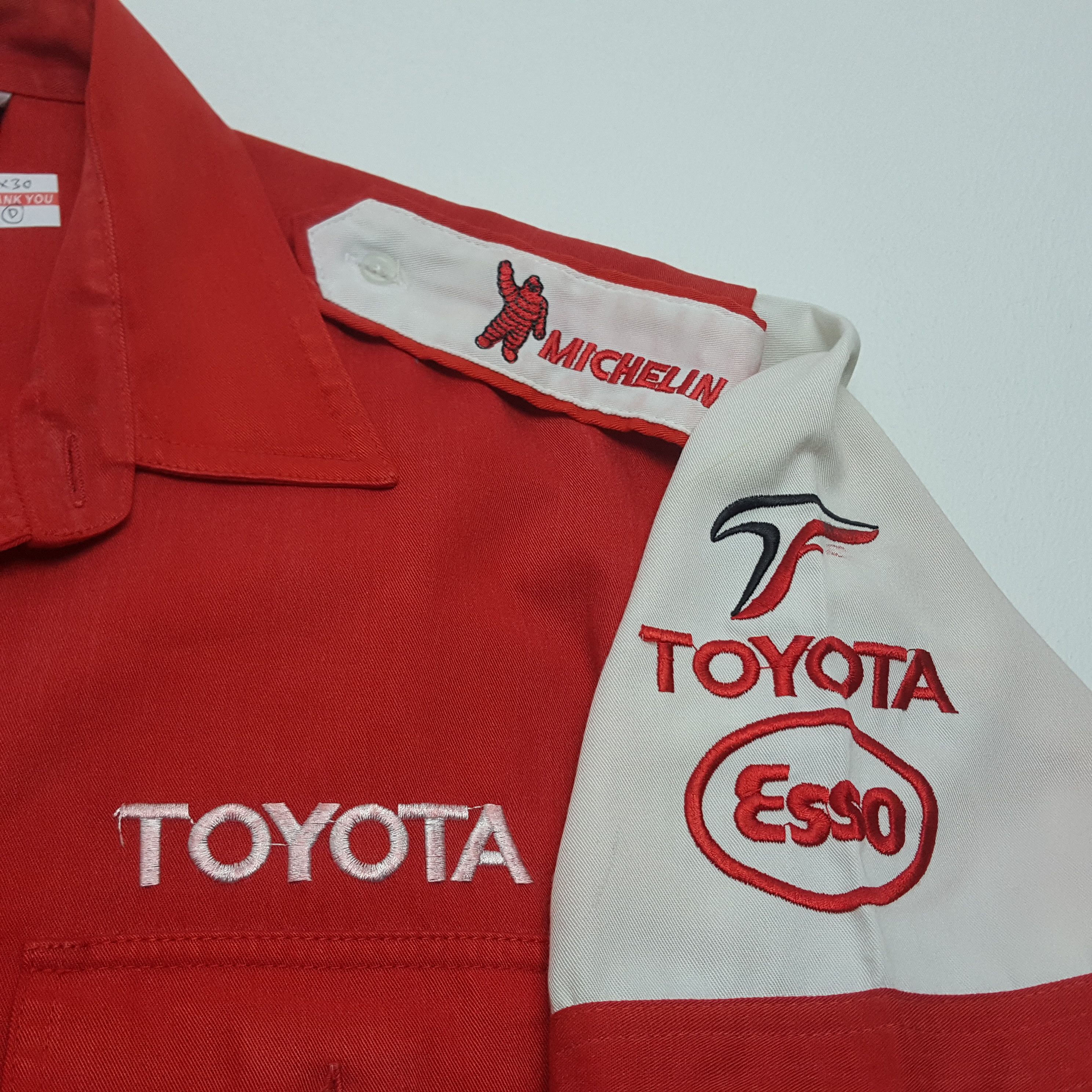 Japanese Brand × Vintage Vintage TOYOTA Formula F1 Mika Salo Racing Shirt Size US M / EU 48-50 / 2 - 9 Thumbnail