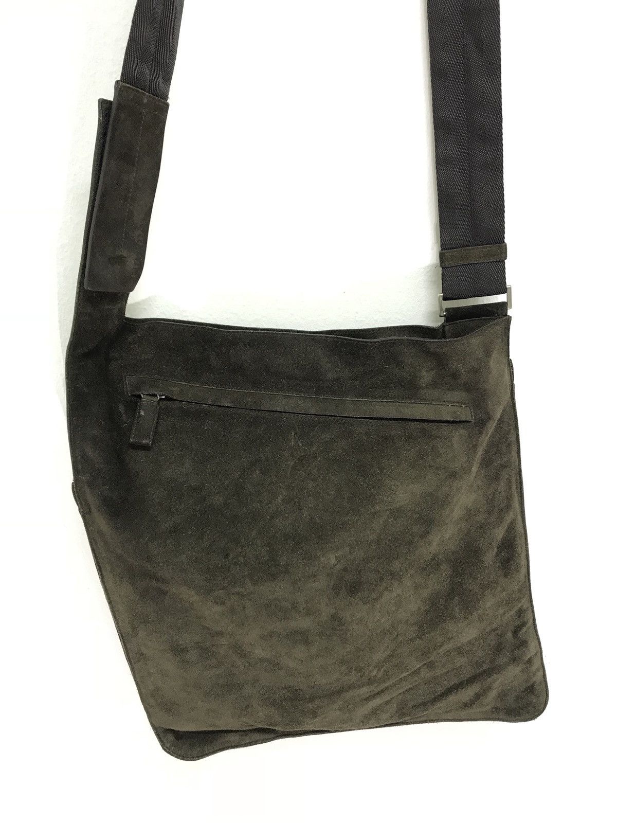 Prada Made in Italy Prada Suede Leather Sling Shoulder Bag 8🟩 Size ONE SIZE - 2 Thumbnail