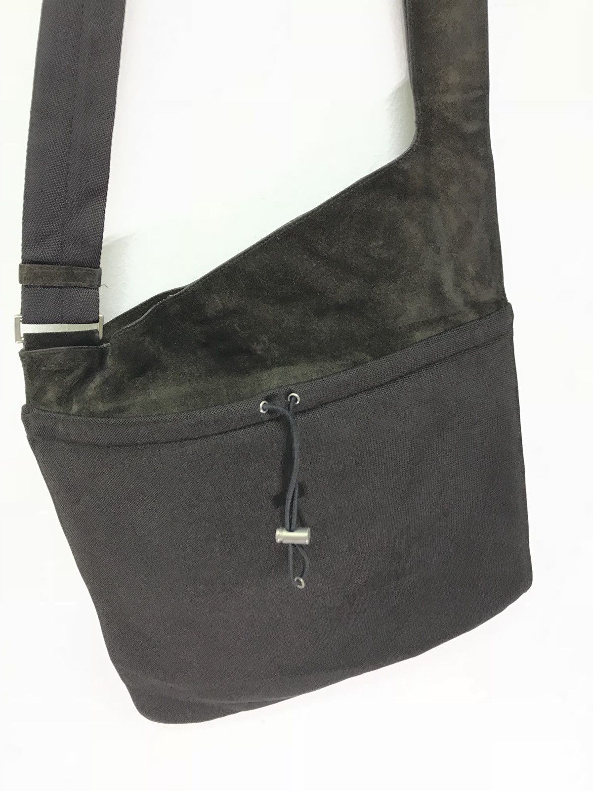 Prada Made in Italy Prada Suede Leather Sling Shoulder Bag 8🟩 Size ONE SIZE - 6 Thumbnail