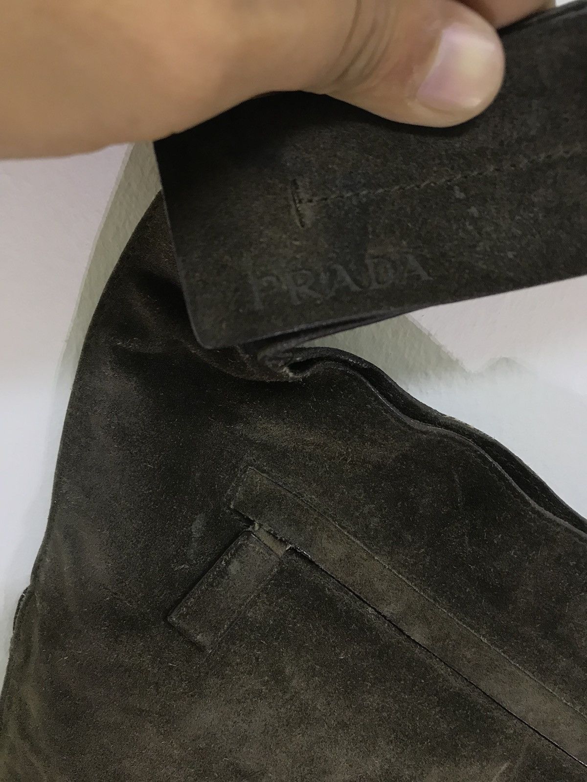 Prada Made in Italy Prada Suede Leather Sling Shoulder Bag 8🟩 Size ONE SIZE - 3 Thumbnail