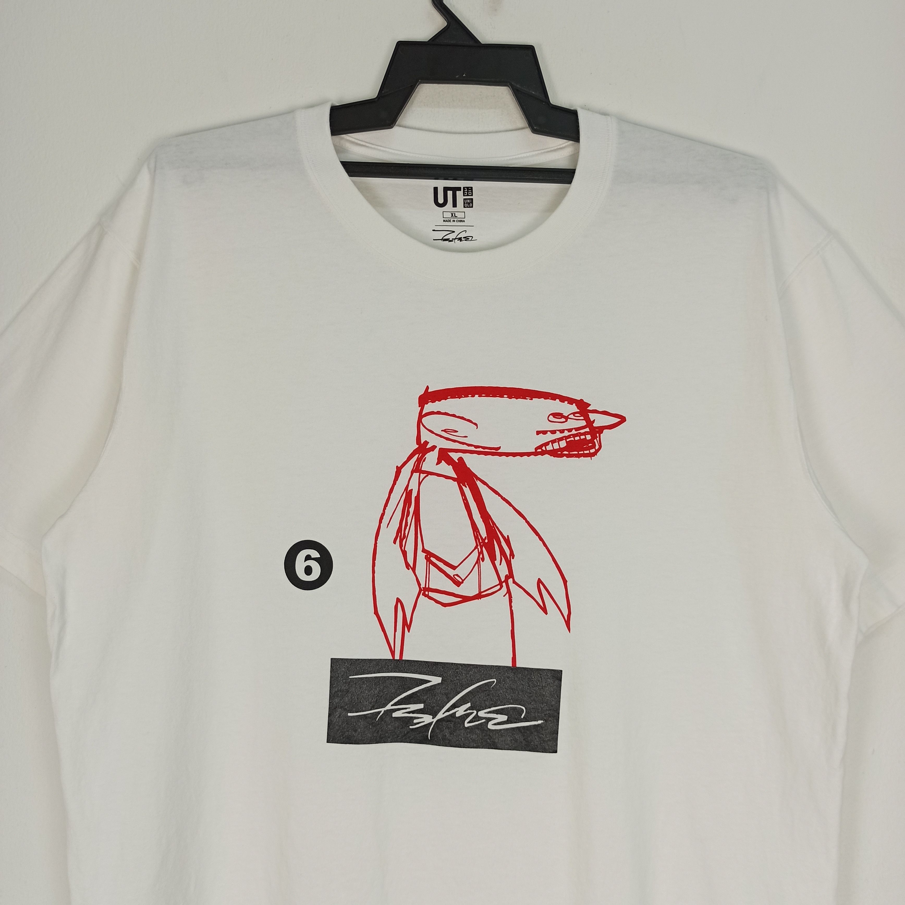 Futura × Uniqlo Rare Art Futura X Uniqlo Tshirt Size US XL / EU 56 / 4 - 2 Thumbnail