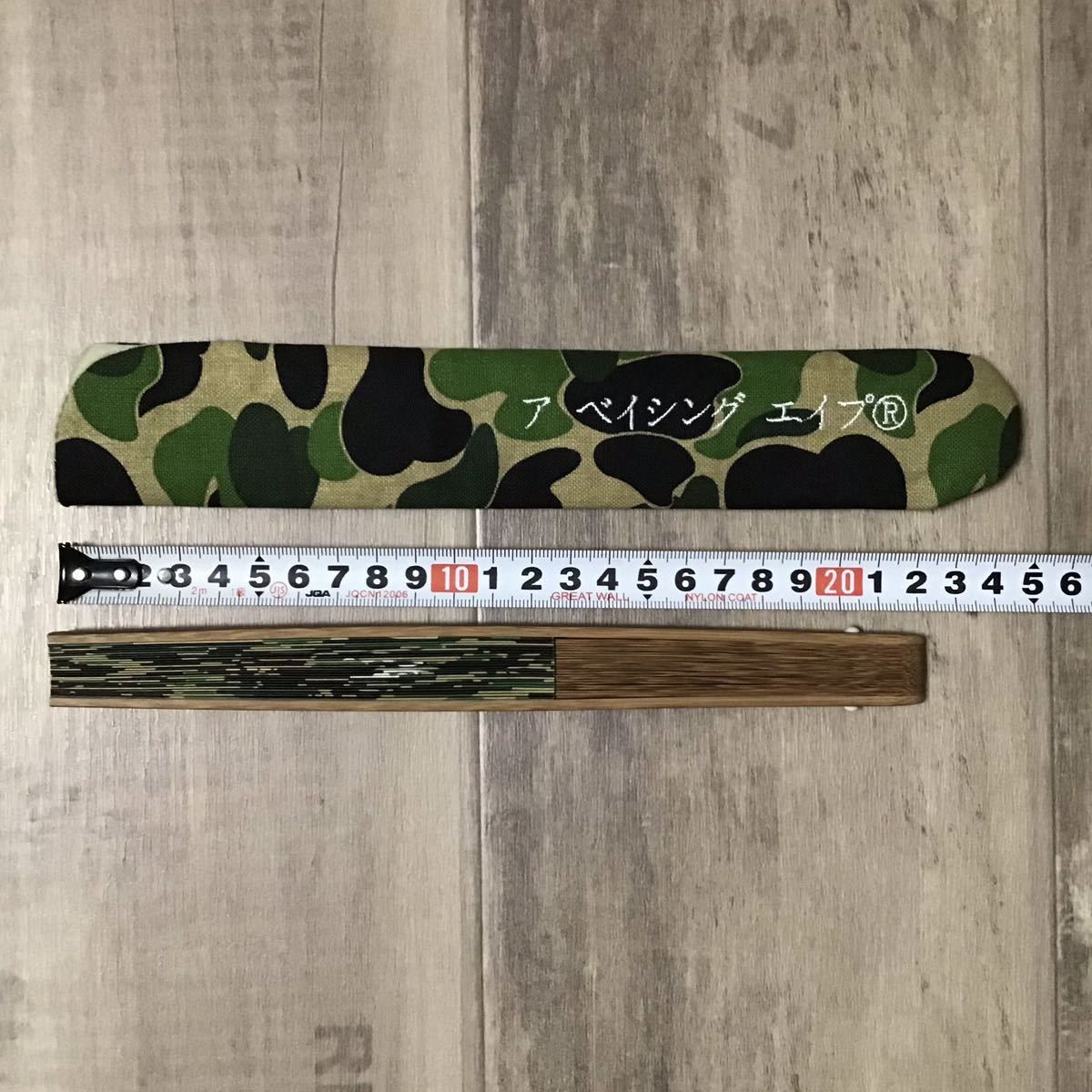 Bape BAPE ABC camo green Japanese folding fan a bathing ape Size ONE SIZE - 7 Thumbnail