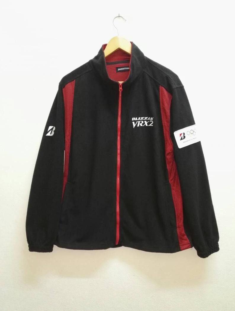 Japanese Brand Rare🔥 BRIDGESTONE BLIZZAK Fleece Jacket Fully Zipper Size US L / EU 52-54 / 3 - 1 Thumbnail
