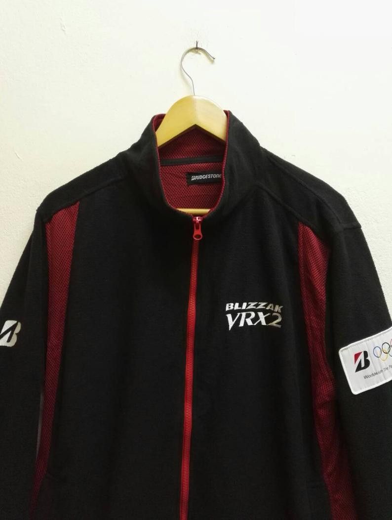 Japanese Brand Rare🔥 BRIDGESTONE BLIZZAK Fleece Jacket Fully Zipper Size US L / EU 52-54 / 3 - 2 Thumbnail